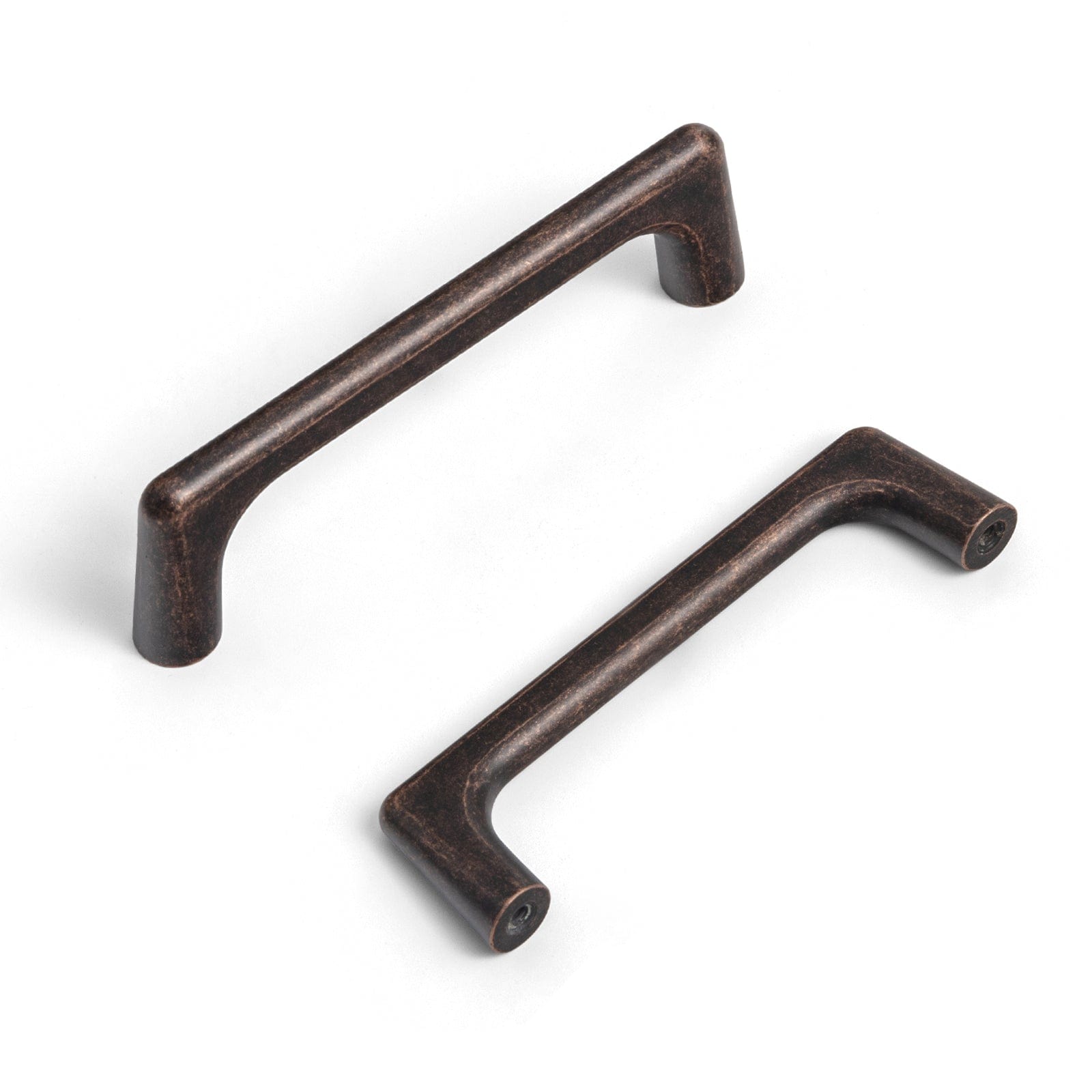 Goo-Ki Antique Oil Rubbed Bronze / 4'' Hole Center / 6 Pack Antique Oil Rubbed Bronze Cabinet Pulls Casual Luxury Solid Zinc Cabinet Handles