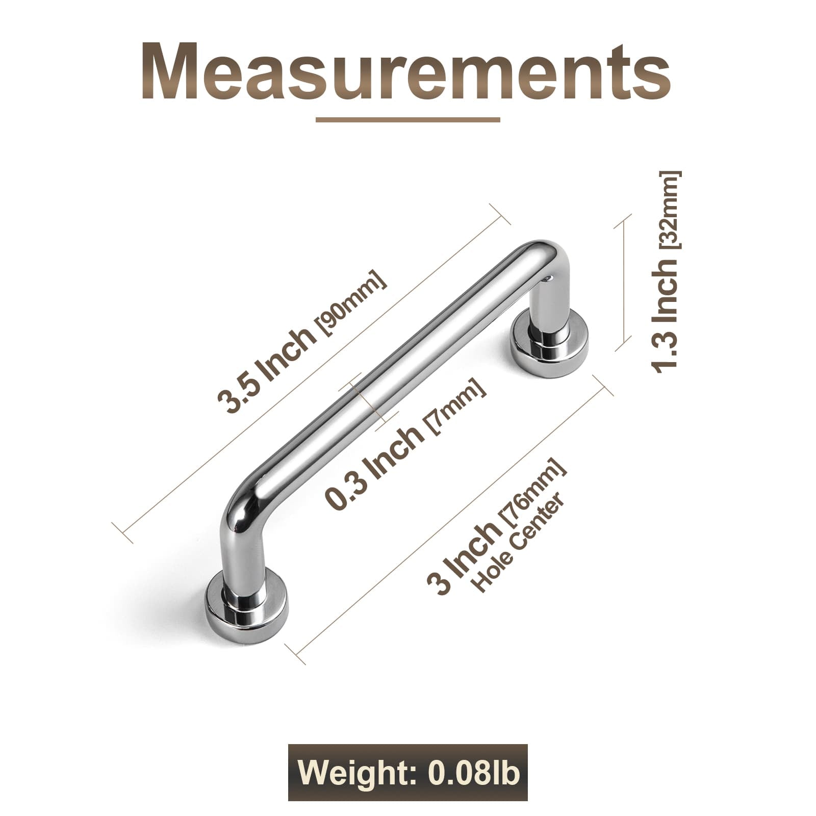 Goo-Ki Antique Rustic Vintage Cabinet Bar Pulls Decorative Drawer Handles