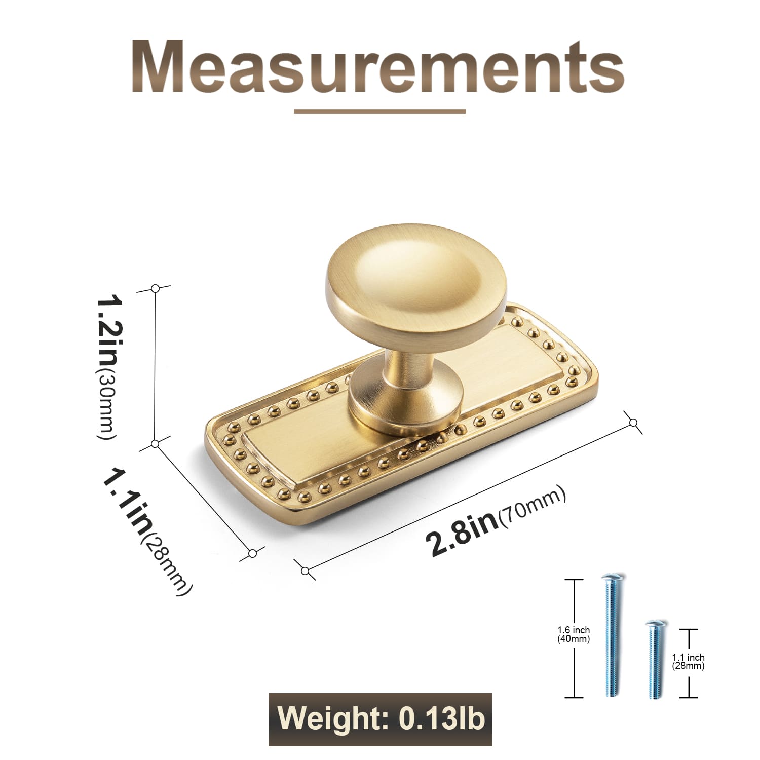 Goo-Ki Assorted Shaped Zinc Alloy Cabinet Hardware - Knobs and Back Plates for Stylish Furniture