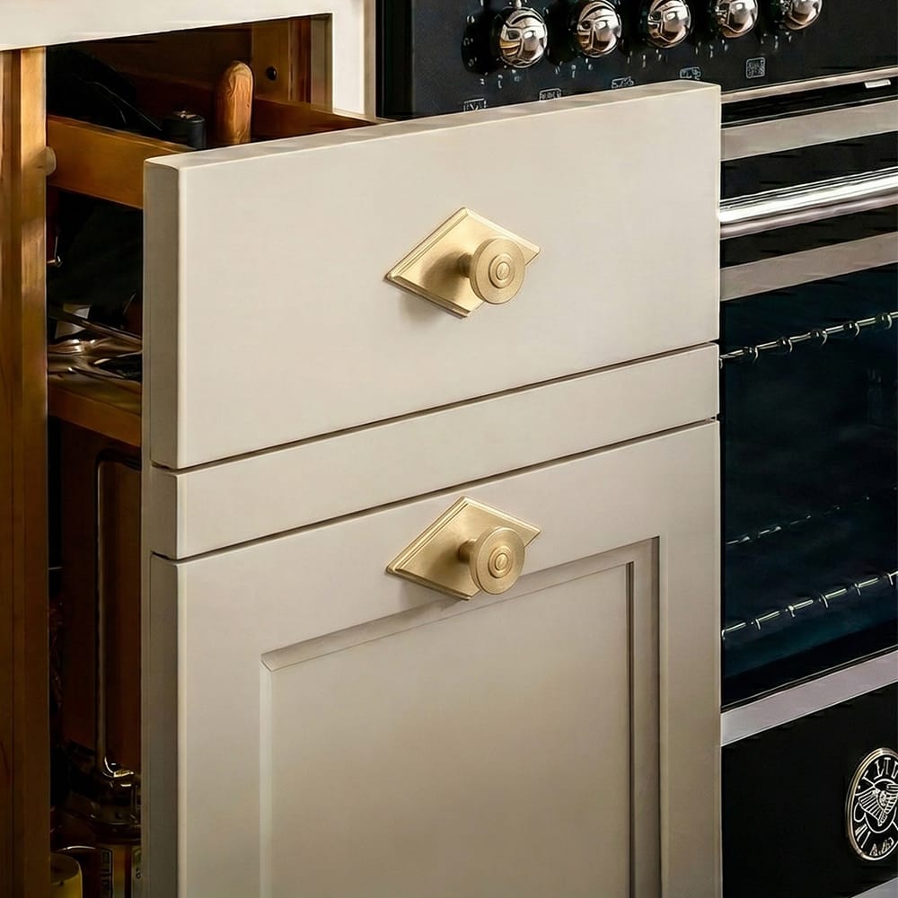 Goo-Ki Assorted Shaped Zinc Alloy Cabinet Hardware - Knobs and Back Plates for Stylish Furniture