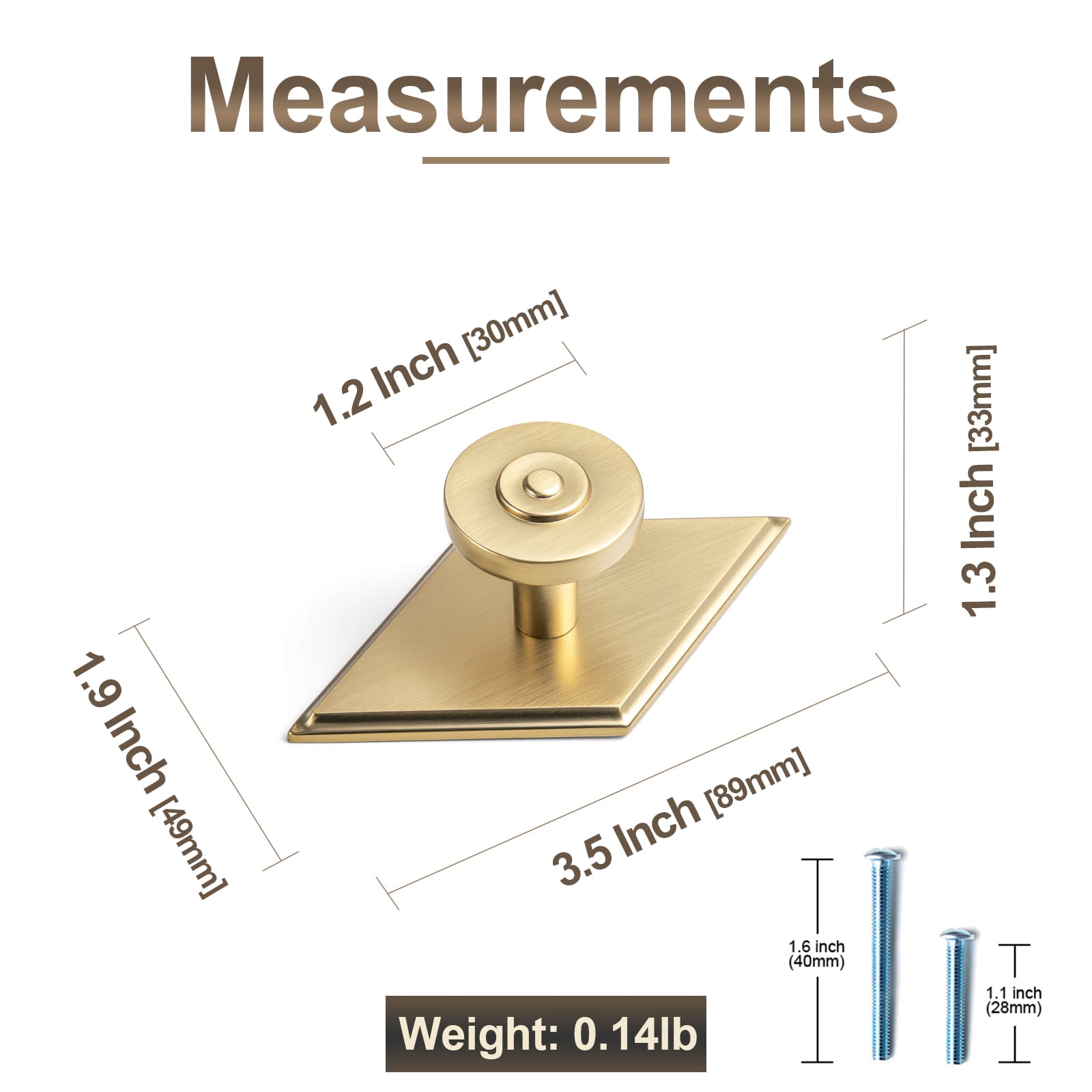 Goo-Ki Assorted Shaped Zinc Alloy Cabinet Hardware - Knobs and Back Plates for Stylish Furniture