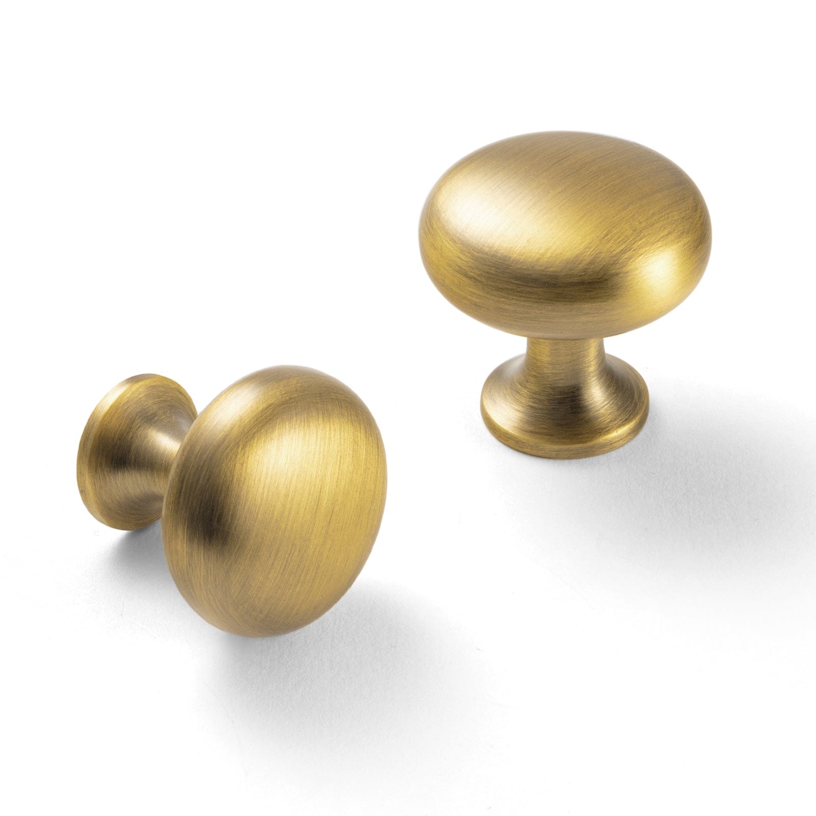 Goo-Ki Brushed Bronze / 1.5'' Knob / 6 Pack Multi-colored Classic Drawer Knob Mushroom Round Cabinet Knob