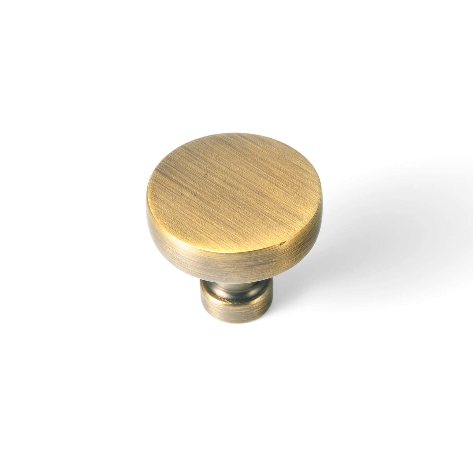 Goo-Ki Brushed Bronze / No Back Plate / 6 Pack Vintage Brass Zinc Alloy Cabinet Knob with Back Plate Single Hole Center Kitchen Hardware