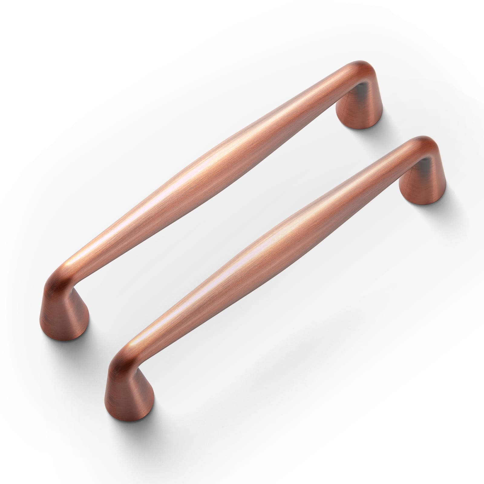 Goo-Ki Brushed Copper / 3.78'' Hole Center / 6 Pack Retro Cabinet Pulls Luxurious Drawer Pulls for Bedroom Kitchen