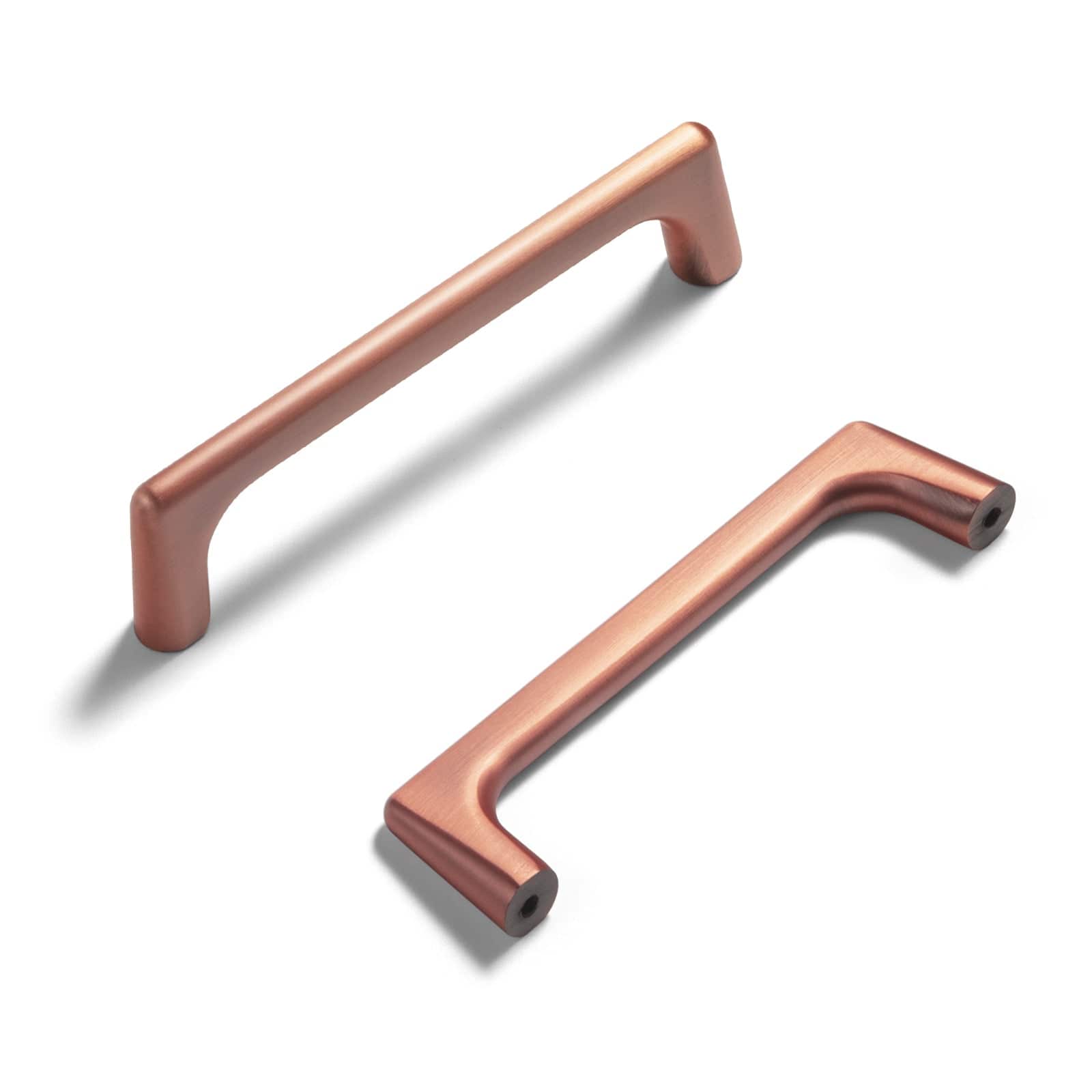 Goo-Ki Brushed Copper / 4'' Hole Center / 6 Pack Modern Cabinet Pull Luxurious Drawer Wardrobe Pulls Kitchen