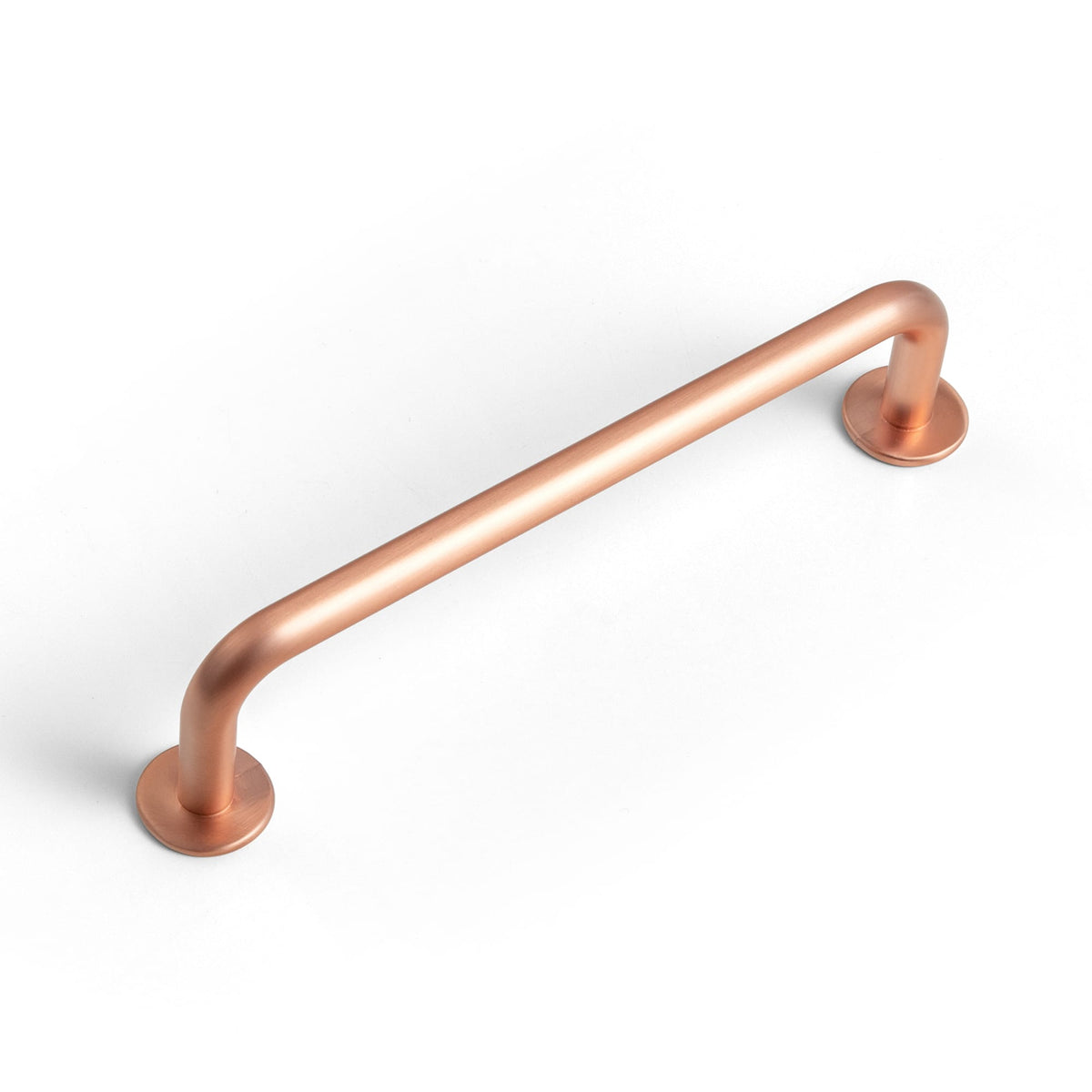 Goo-Ki Brushed Copper / 5'' Hole Center / 6 Pack Antique Drawer Pulls Solid Retro Bar Pull Furniture Hardware for Kitchen