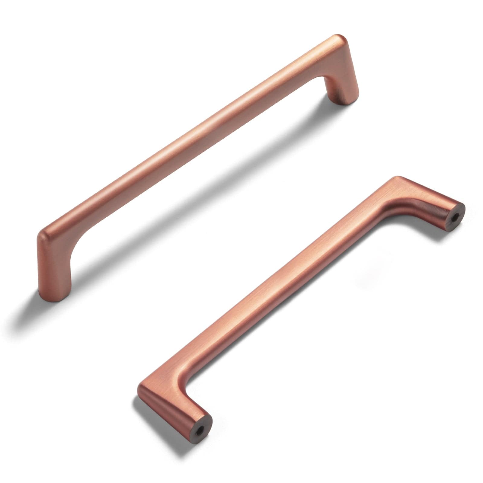 Goo-Ki Brushed Copper / 5'' Hole Center / 6 Pack Modern Cabinet Pull Luxurious Drawer Wardrobe Pulls Kitchen