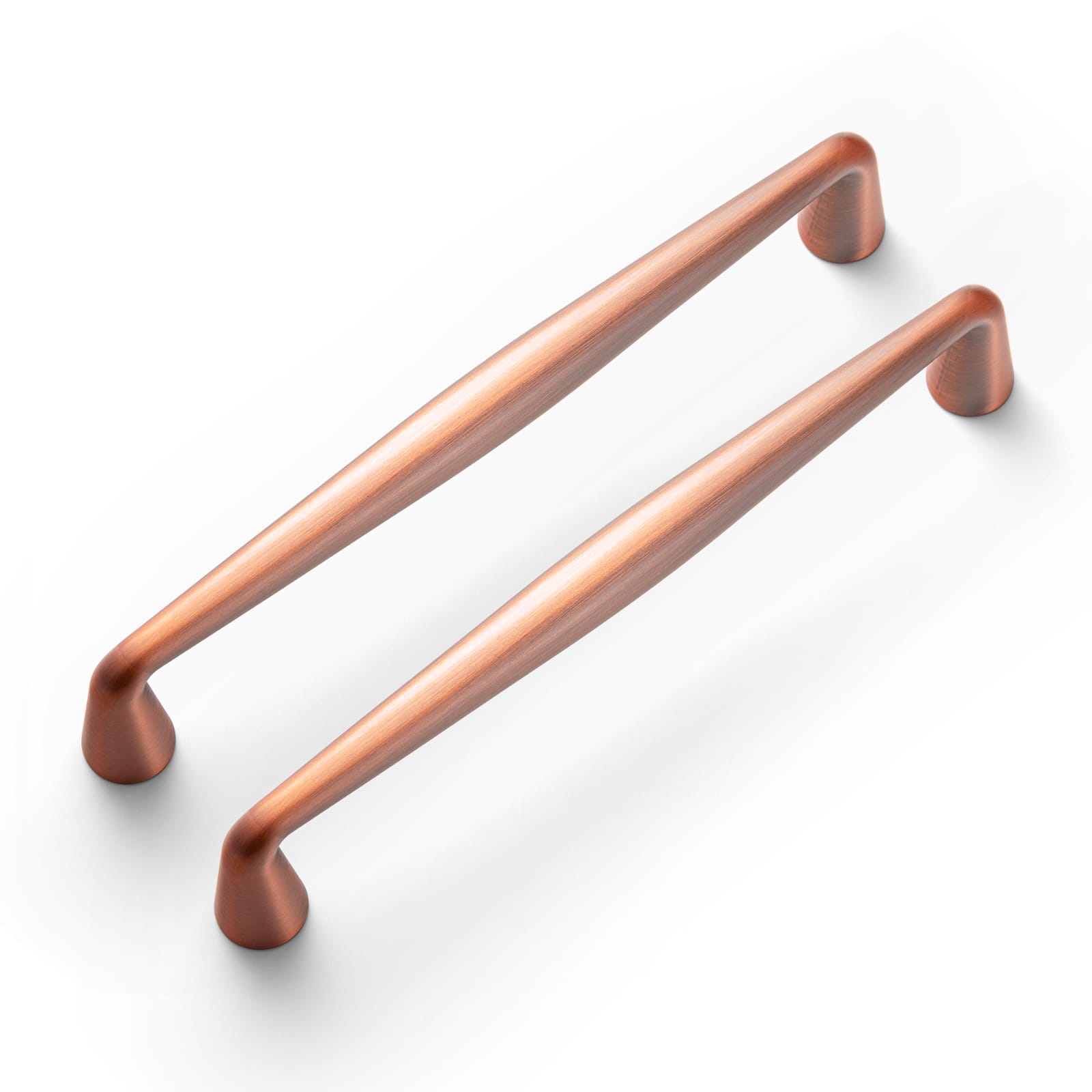 Goo-Ki Brushed Copper / 5'' Hole Center / 6 Pack Retro Cabinet Pulls Luxurious Drawer Pulls for Bedroom Kitchen