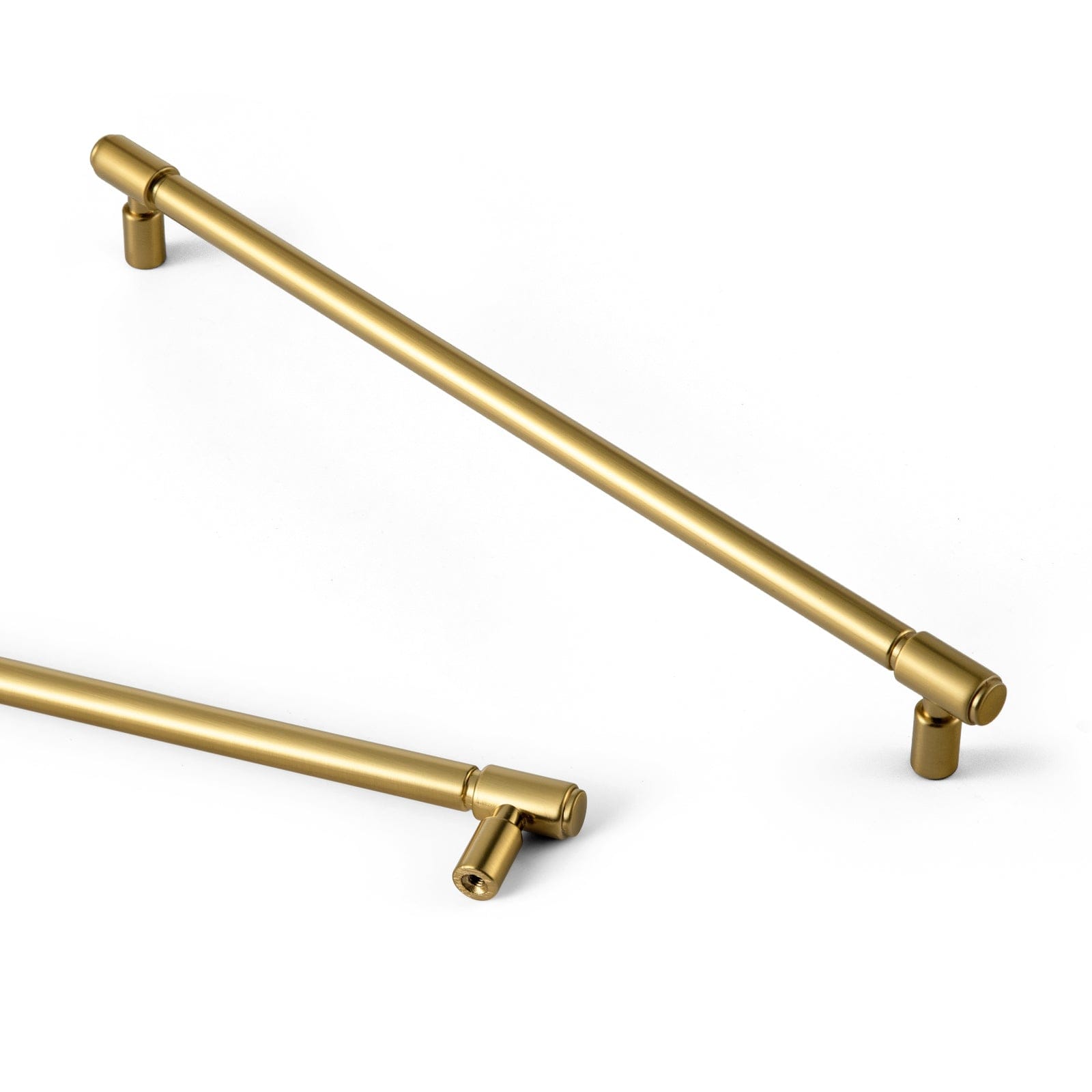 Goo-Ki Brushed Gold / 10'' Hole Center / 6 Pack Retro Bar Handle for Dresser Cupboard Vintage Bronze Ancient Pull