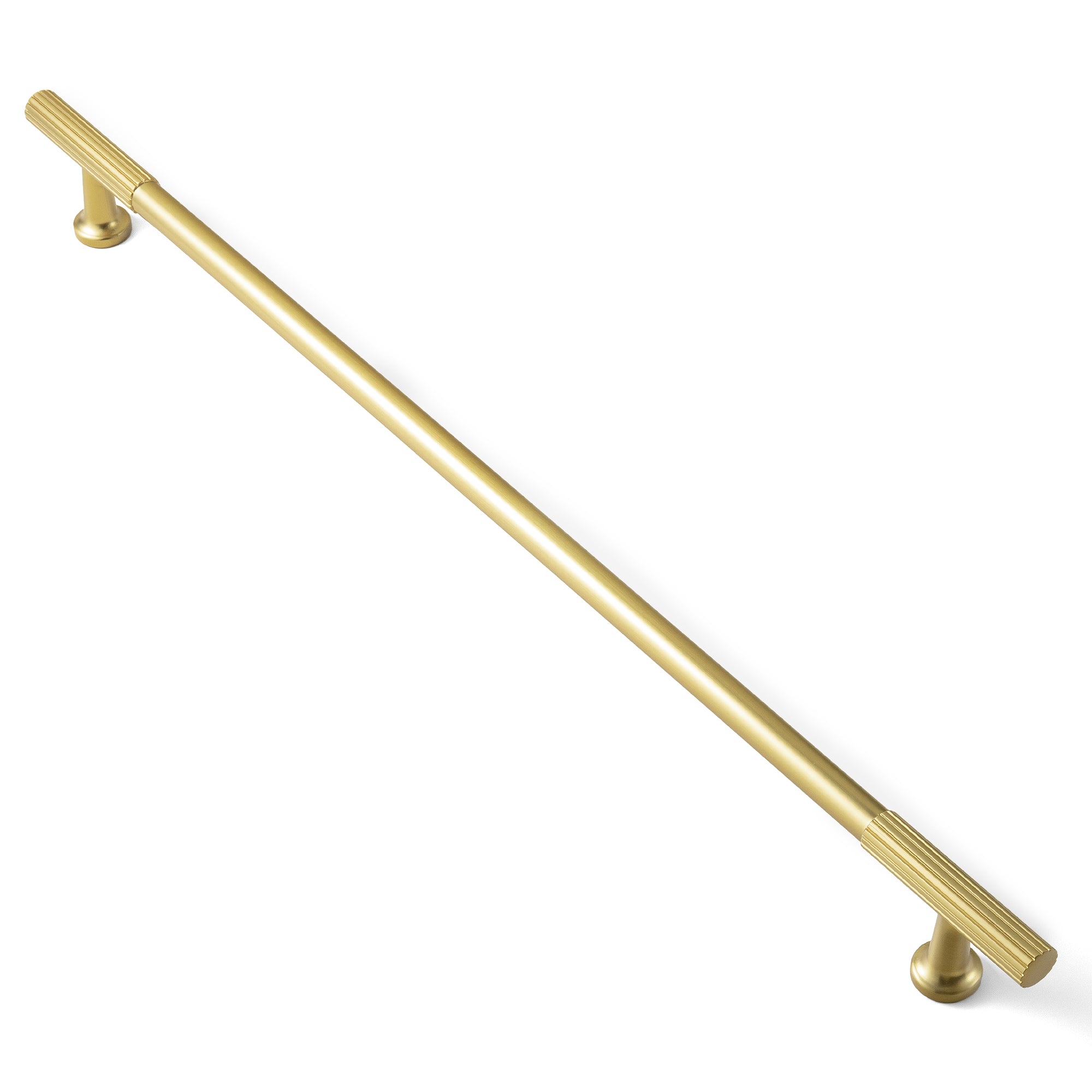 Goo-Ki Brushed Gold / 18'' Hole Center / 2 Pack Striped Decorations Cabinet Pull Retro Brass Cabinet Handles