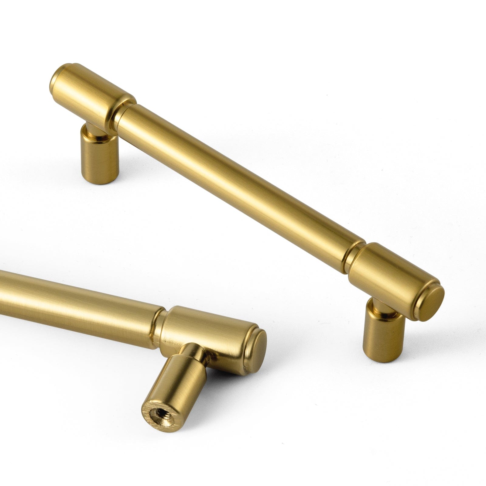 Goo-Ki Brushed Gold / 3.78'' Hole Center / 6 Pack Retro Bar Handle for Dresser Cupboard Vintage Bronze Ancient Pull