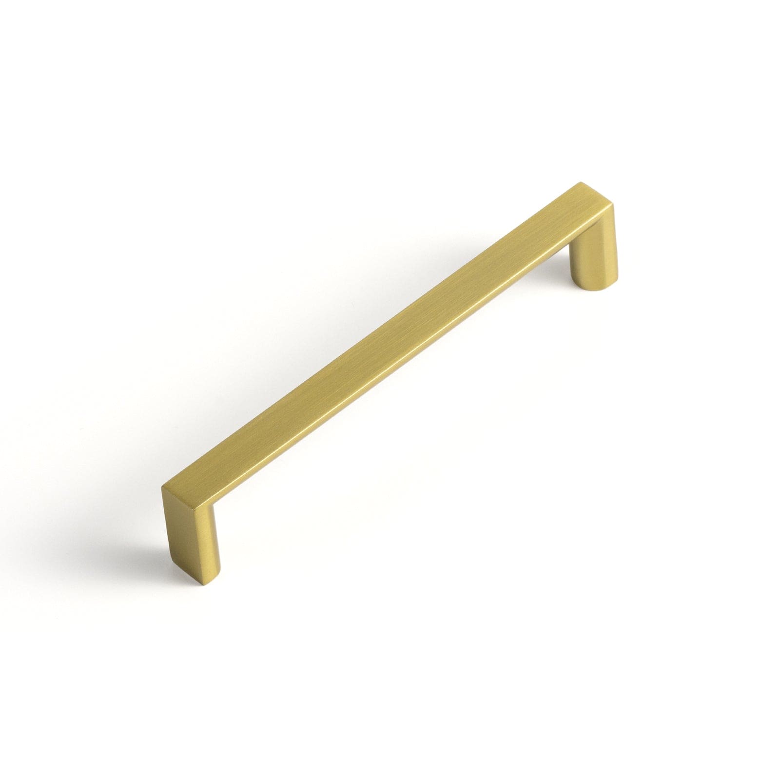 Goo-Ki Brushed Gold / 5'' Hole Center / 6 Pack Long Cabinet Bar Pulls Antique Vintage Brass Solid Drawer Handles