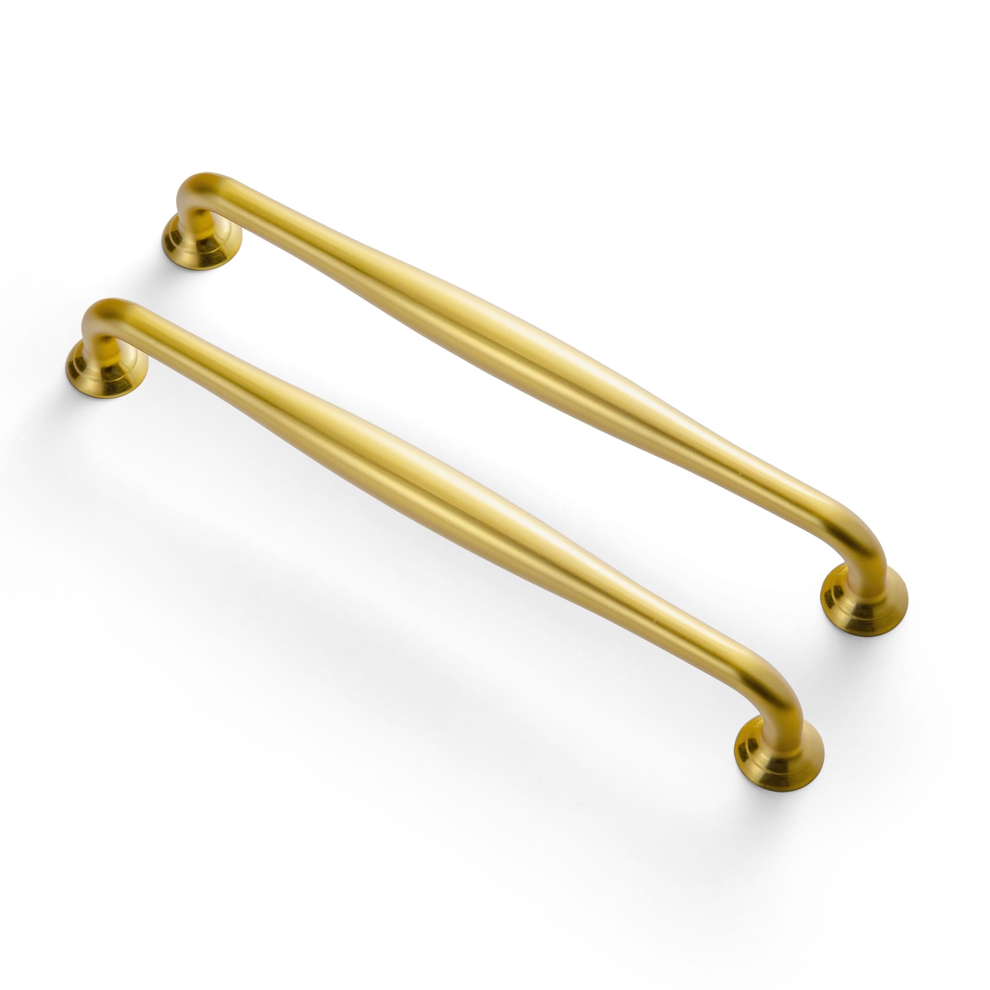 Goo-Ki Brushed Gold / 7.6'' Hole Center / 6 Pack Antique Brass Cabinet Pulls Solid Drawer Handles for Kitchen