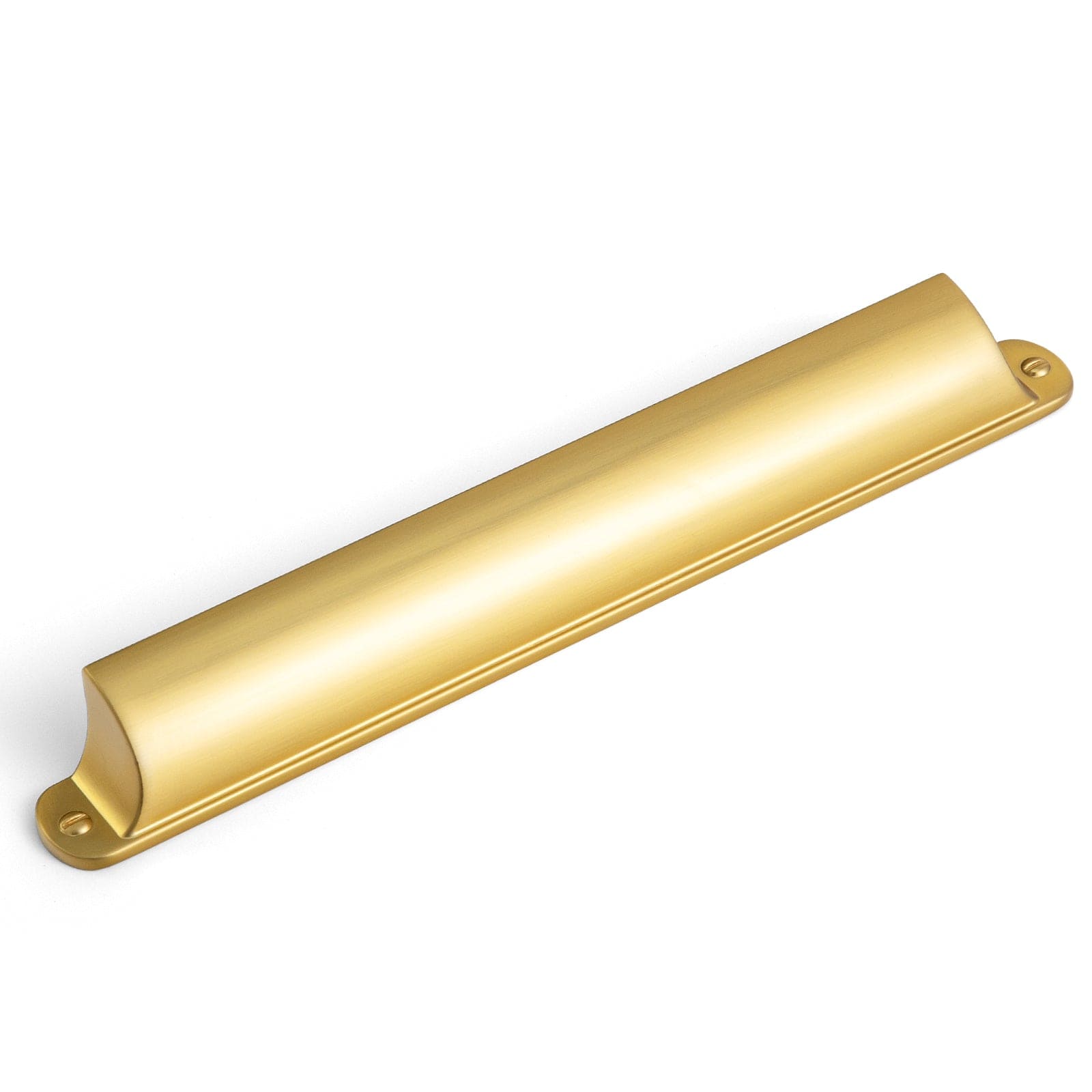 Goo-Ki Brushed Gold / 7.6'' Hole Center / 6 Pack Modern Multi-Color Cabinet Cup Pulls Bin Drawer Pull Stylish Hardware for Furniture Upgrades