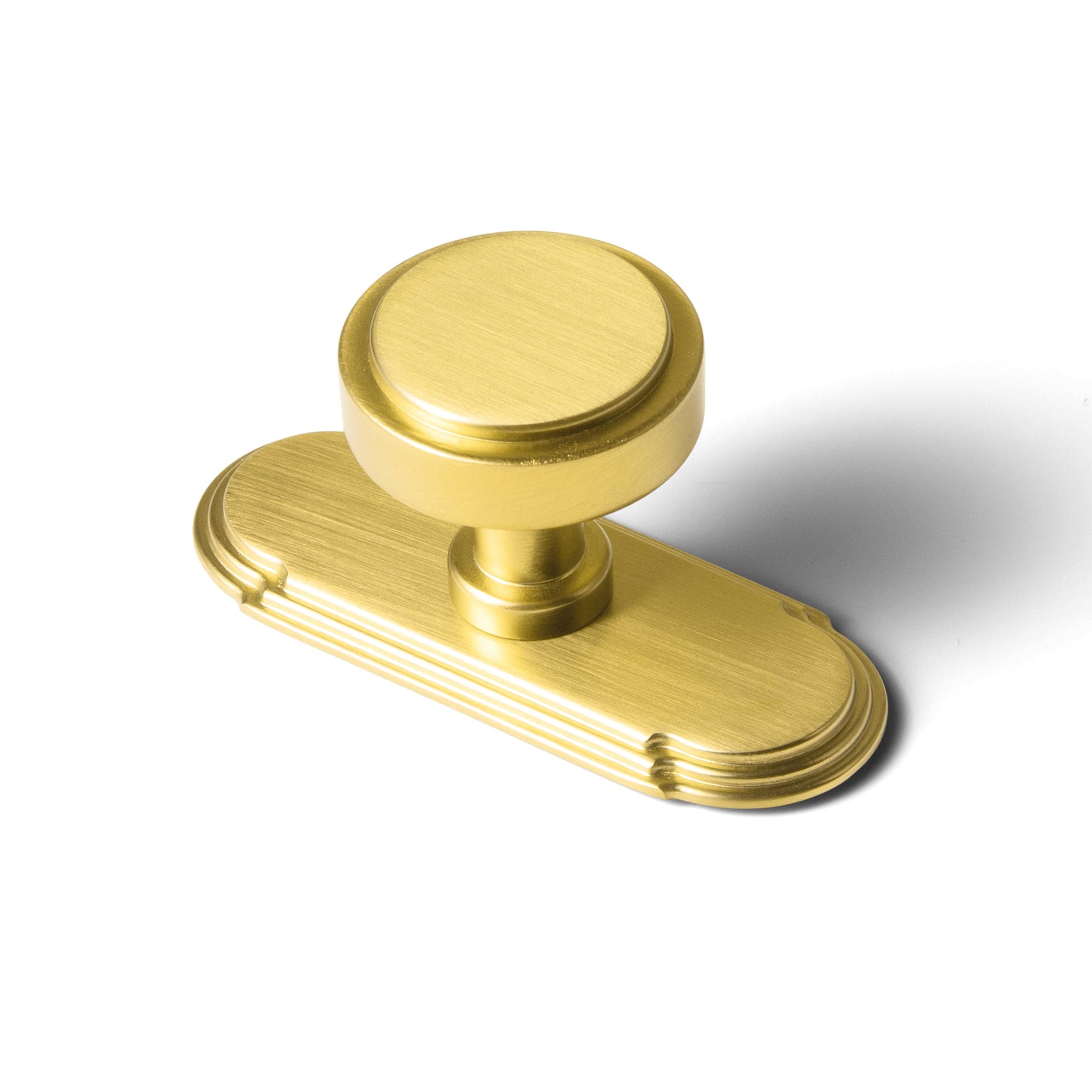 Goo-Ki Brushed Gold / G014 / 6 Pack Simple Cylindrical Zinc Alloy Drawer Knob with Elegant Design