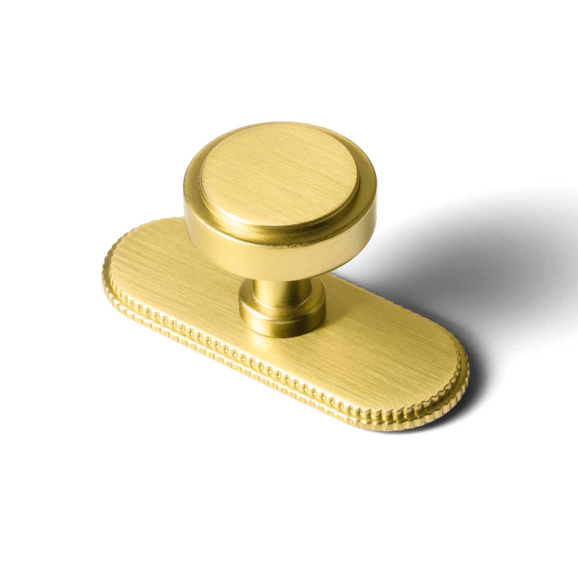 Goo-Ki Brushed Gold / G019 / 6 Pack Simple Cylindrical Zinc Alloy Drawer Knob with Elegant Design