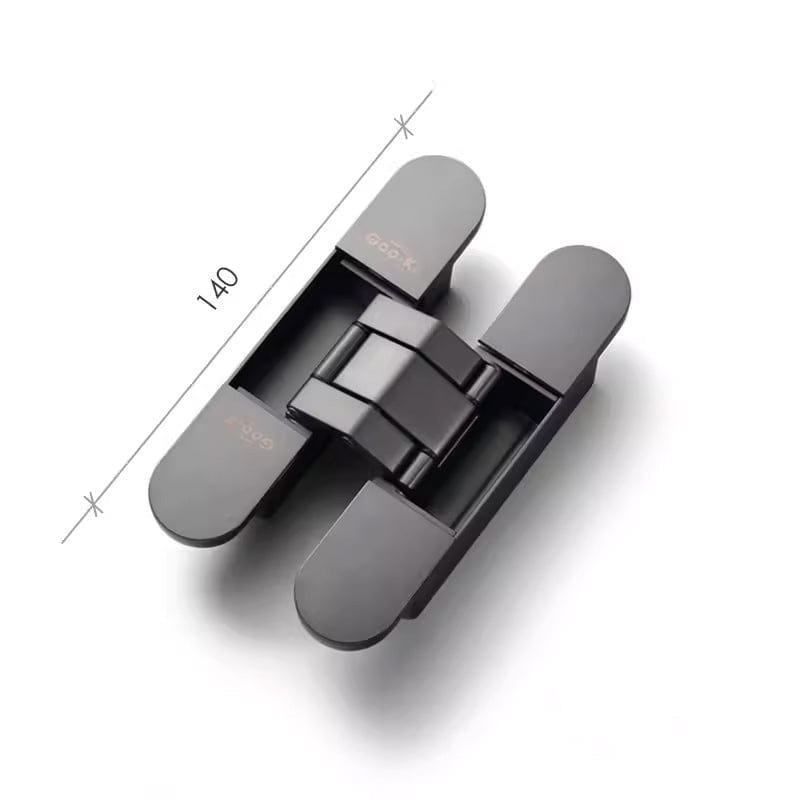 Goo-Ki Carpathians Gray / 60KG / 1 Pcs Cross Three-dimensional Adjustable Folding Door Hinge Concealed Invisible Door Hinge
