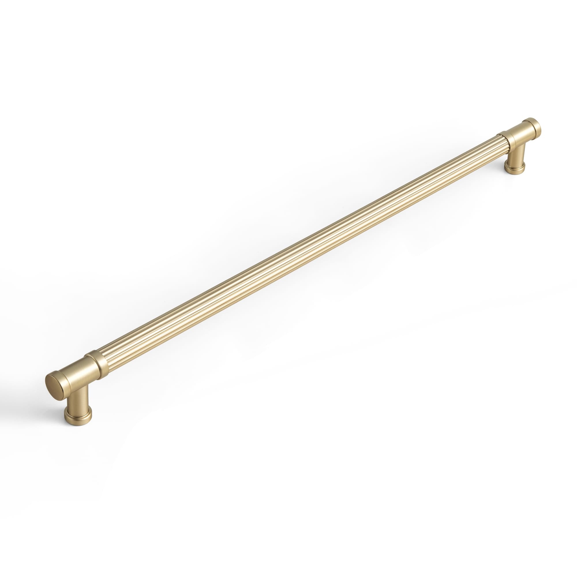 Goo-Ki Champagne Bronze / 10'' Hole Center / 6 Pack Vintage Fluted Vintage Cabinet Pulls Textured Vertical Striped Bar Pulls for Kitchen Cabinets