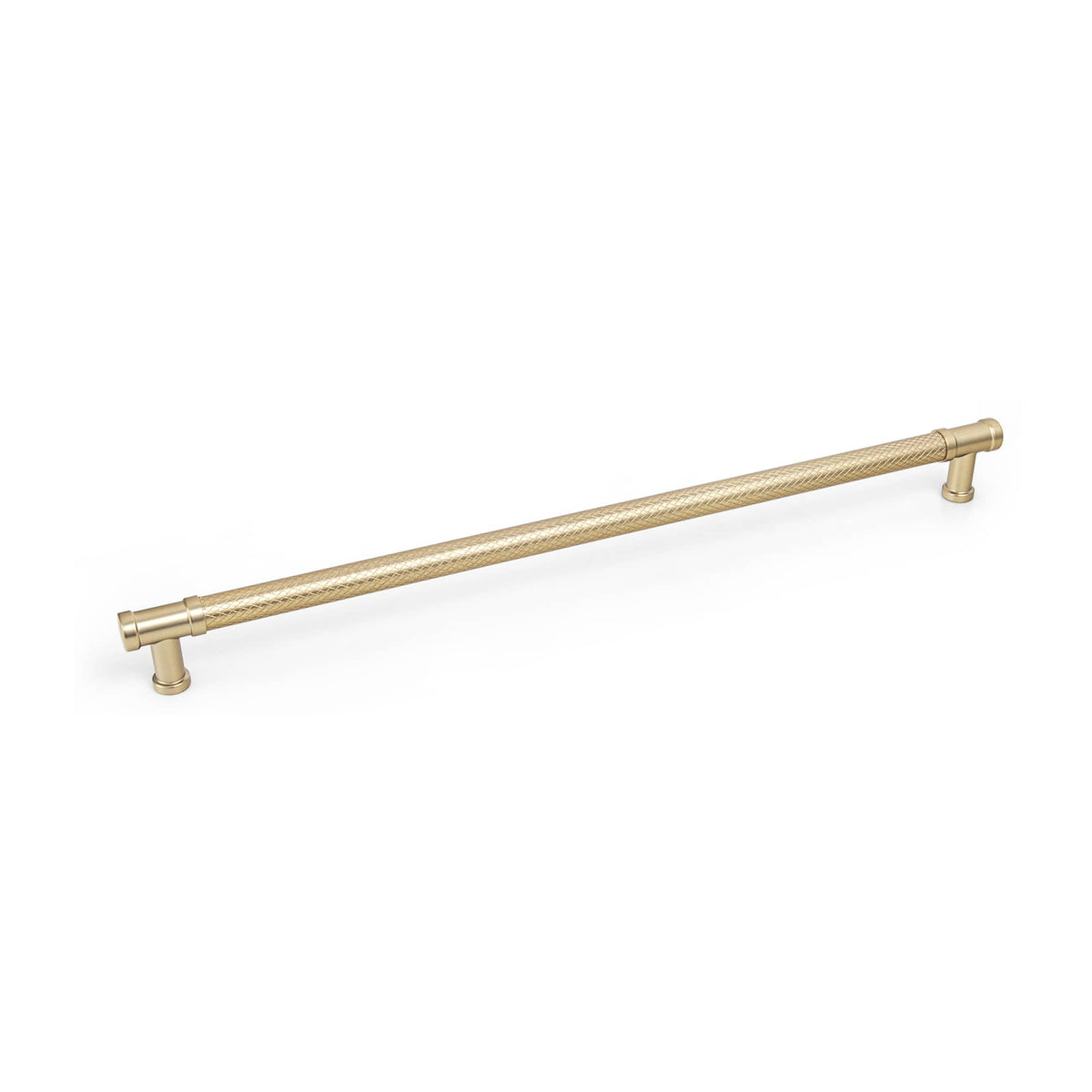 Goo-Ki Champagne Bronze / 12.6'' Hole Center / 6 Pack Knurled T-Bar Cabinet Pull Handles, Zinc Alloy & Aluminum Textured Drawer Pulls for Kitchen Furniture