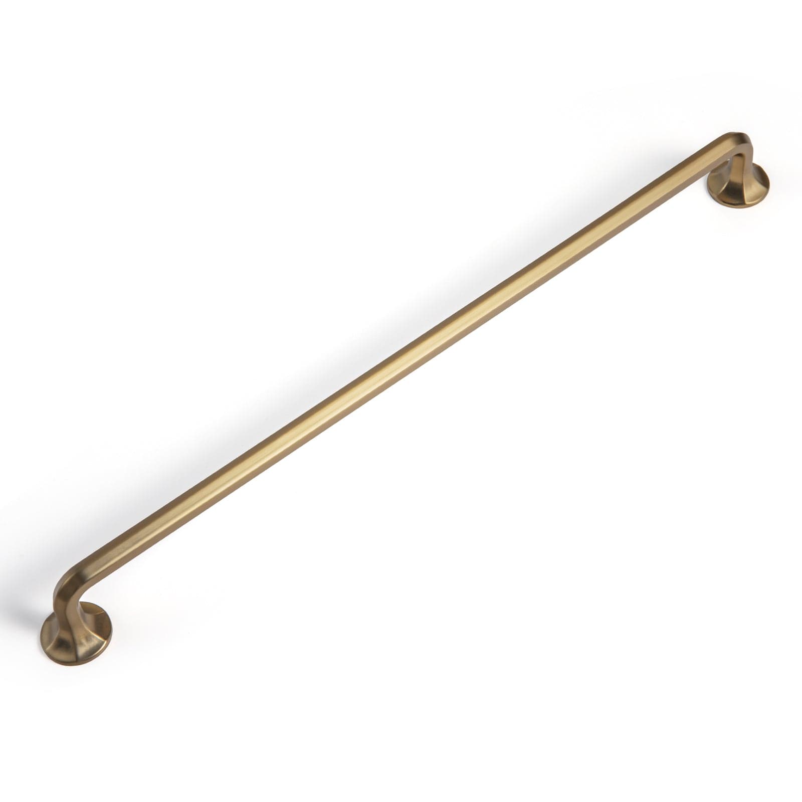 Goo-Ki Champagne Bronze / 12.6'' Hole Center / 6 Pack Large Base Cabinet Handle Angled Bronze Drawer Pulls