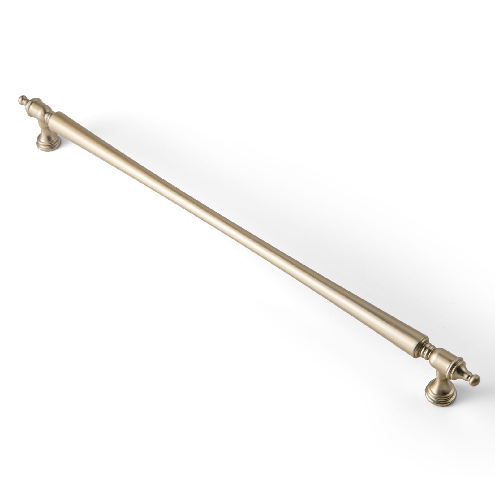 Goo-Ki Champagne Bronze / 12.6'' Hole Center / 6 Pack Ornate Tapered Cabinet Handle with Sculpted Detailing Vintage Hardware for Kitchen
