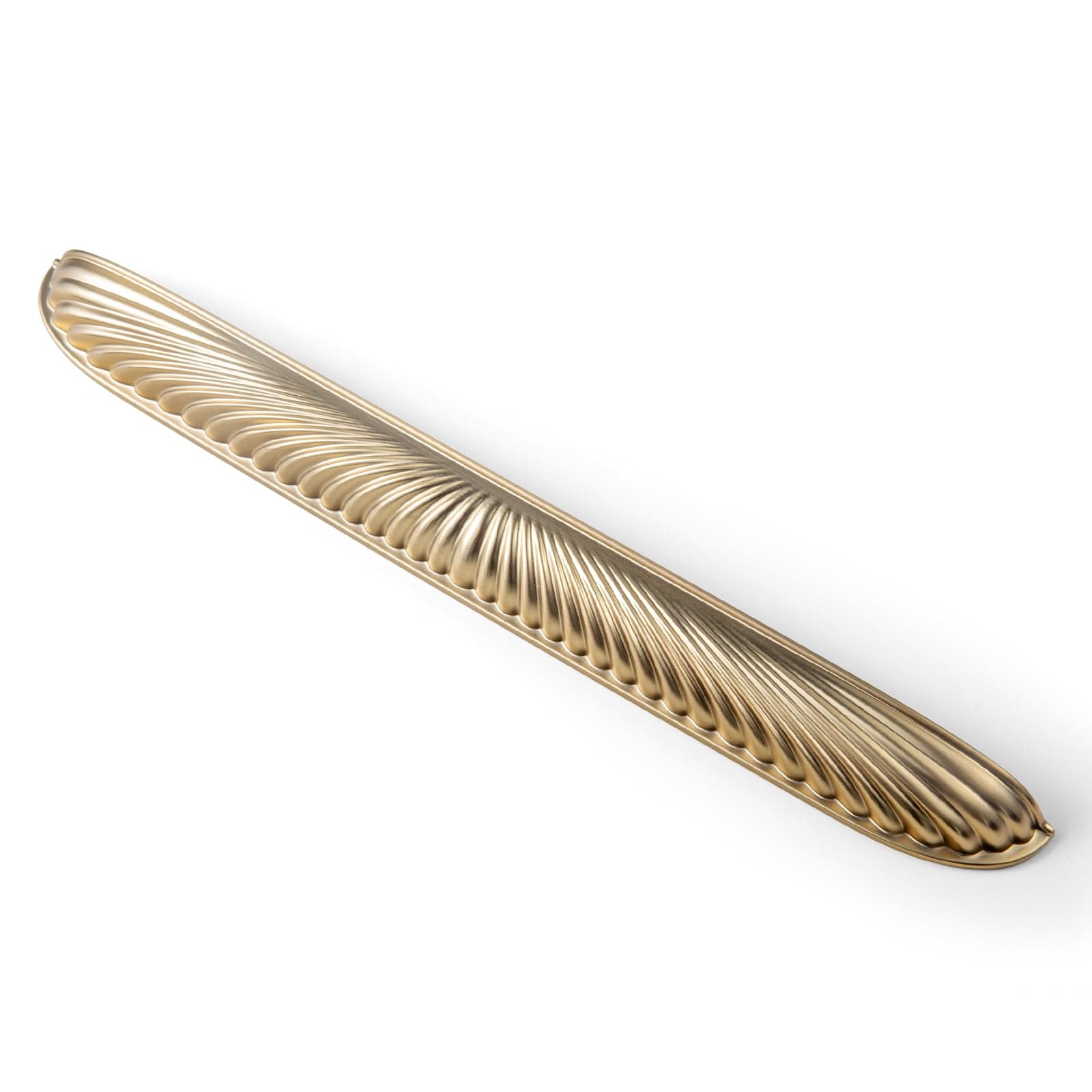 Goo-Ki Champagne Bronze / 12.6'' Hole Center / 6 Pack Semicircular Antique Brass Cabinet Pulls Half Moon Shaped Bin Cup Drawer Pull