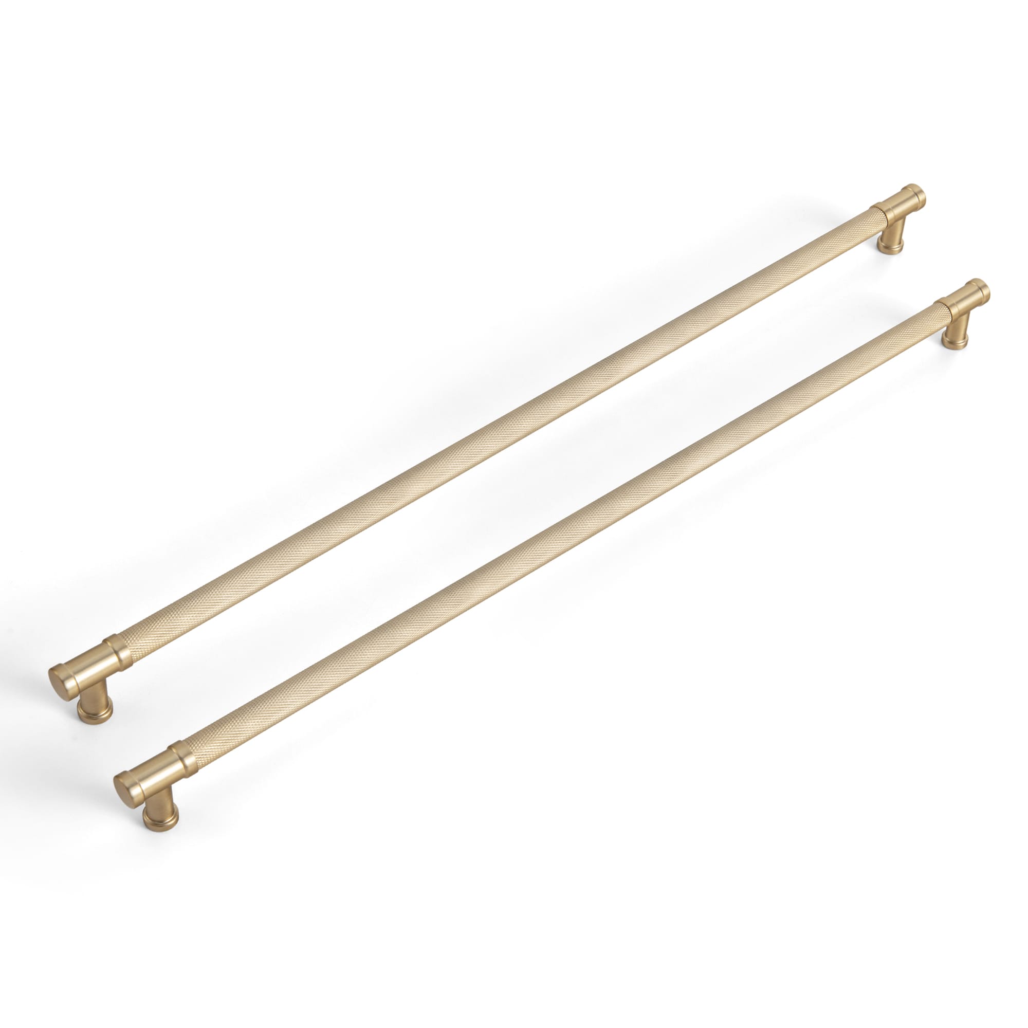 Goo-Ki Champagne Bronze / 18'' Hole Center / 6 Pack Knurled Metal Alloy Vintage Bronze Bar Pull Kitchen Hardware