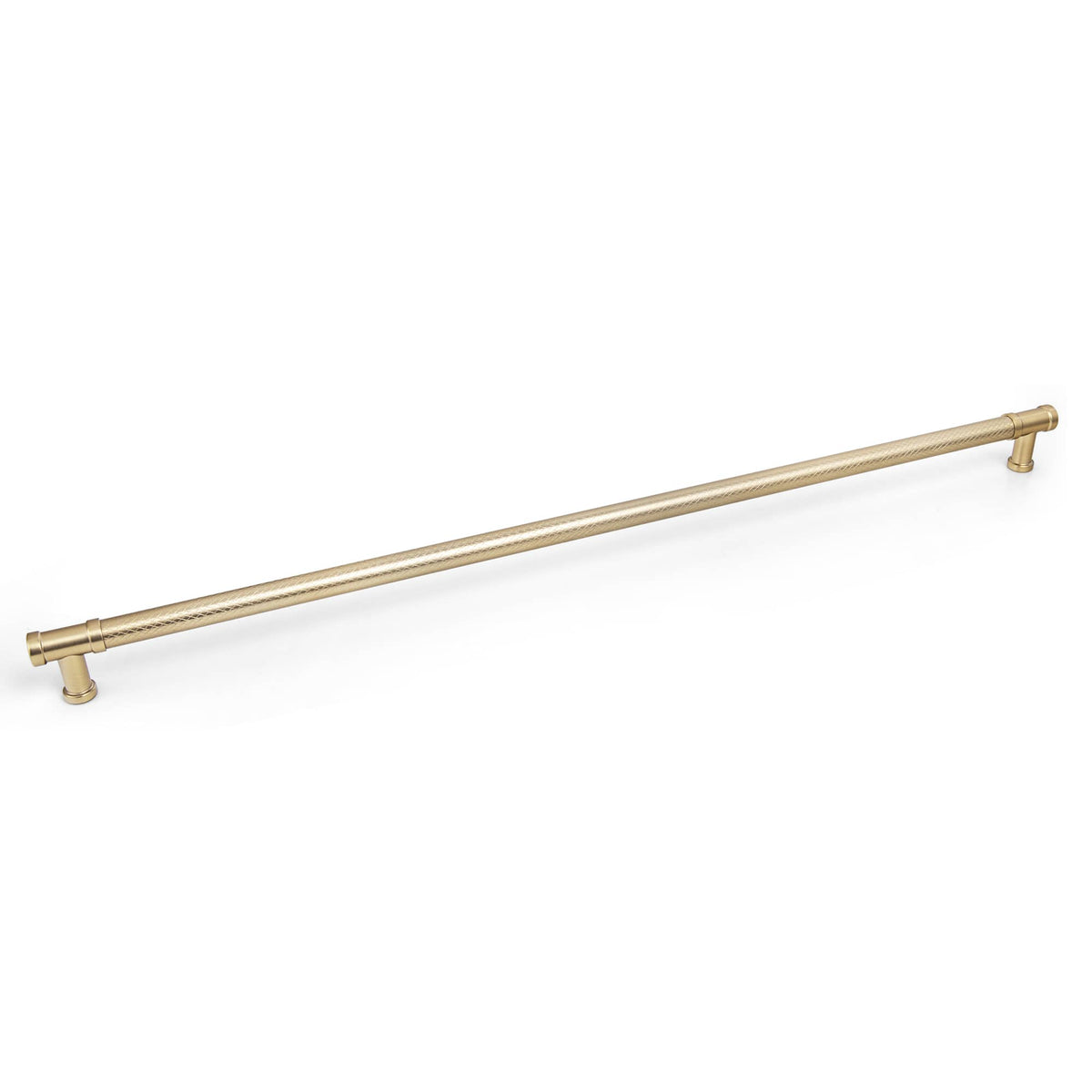 Goo-Ki Champagne Bronze / 18'' Hole Center / 6 Pack Knurled T-Bar Cabinet Pull Handles, Zinc Alloy & Aluminum Textured Drawer Pulls for Kitchen Furniture