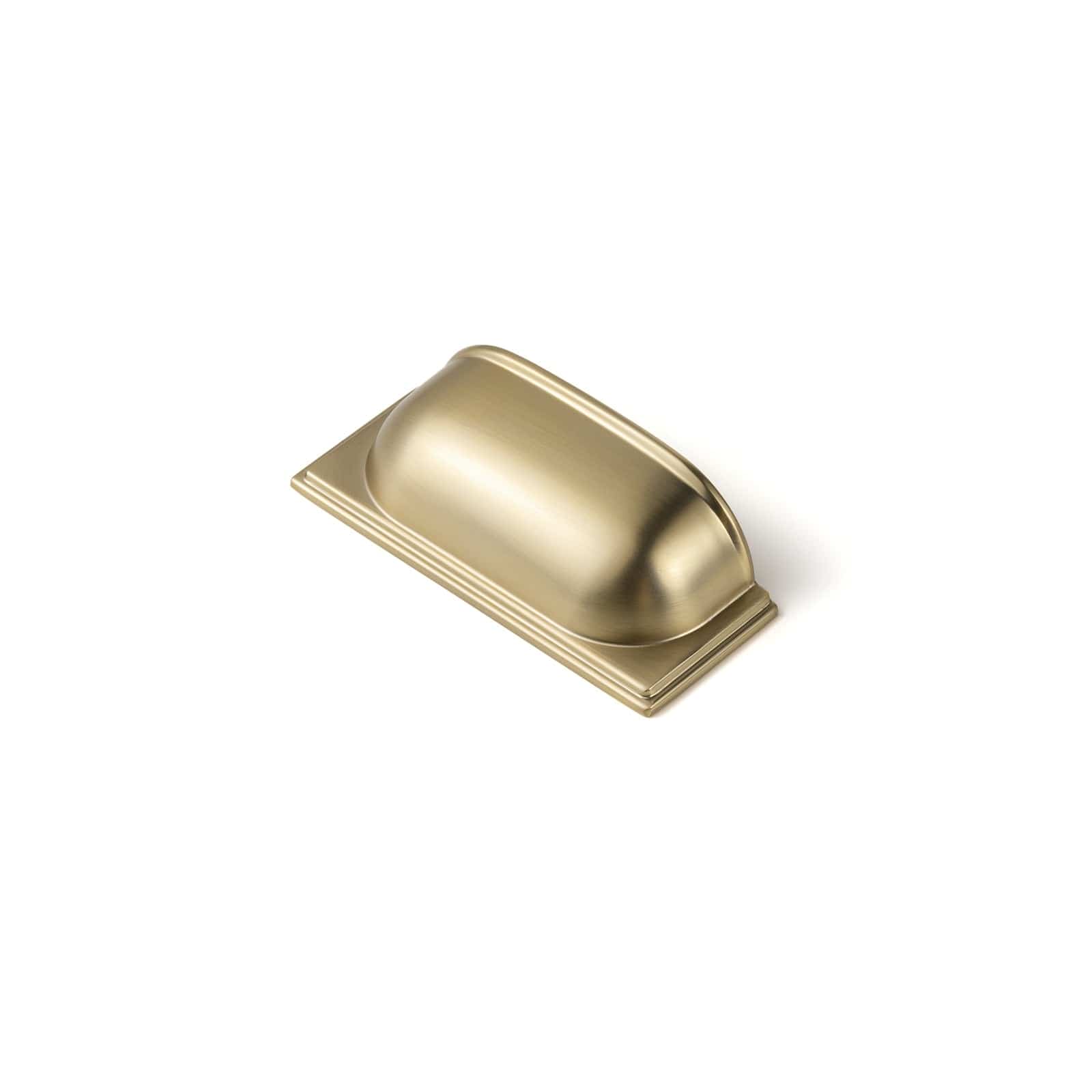 Goo-Ki Champagne Bronze / 2.5'' Hole Center / 6 Pack Sleek Curved Retro Cup Pulls Unique Arc - Shaped Drawer Handles Kitchen Hardware
