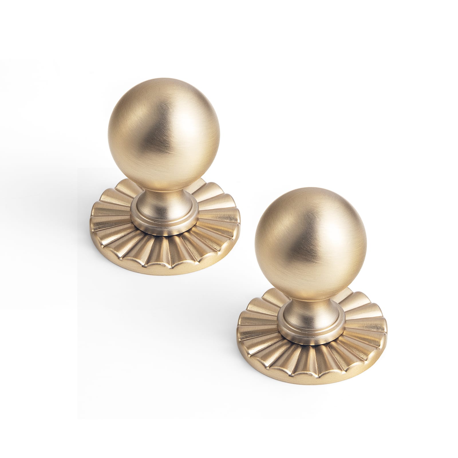 Goo-Ki Champagne Bronze / 2317 / 0.94'' Knob 6 Pack Stylish Zinc Alloy Cabinet Knobs Classic Round Design Durable Cabinet Handles