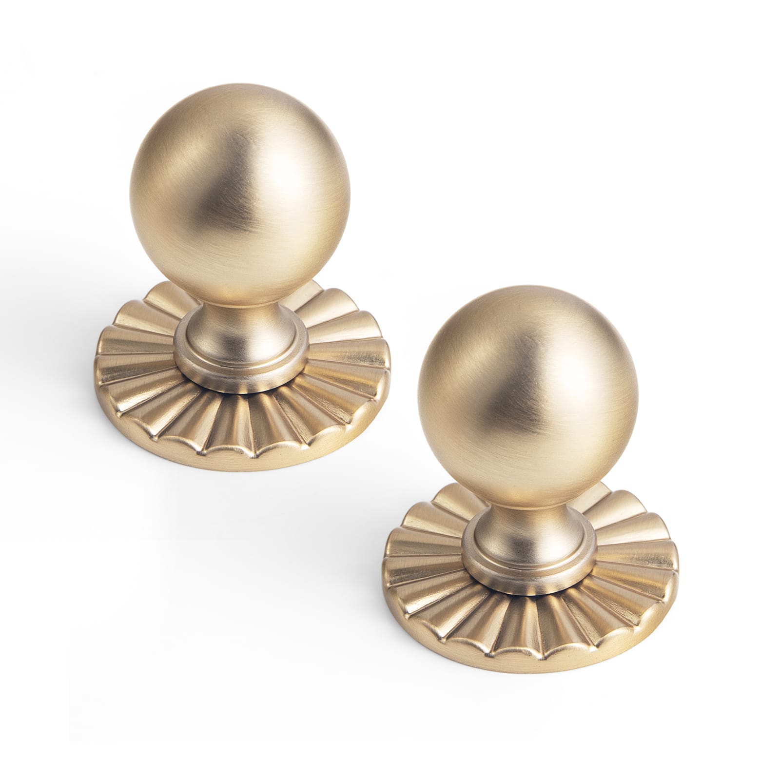 Goo-Ki Champagne Bronze / 2317 / 1.14'' Knob 6 Pack Stylish Zinc Alloy Cabinet Knobs Classic Round Design Durable Cabinet Handles