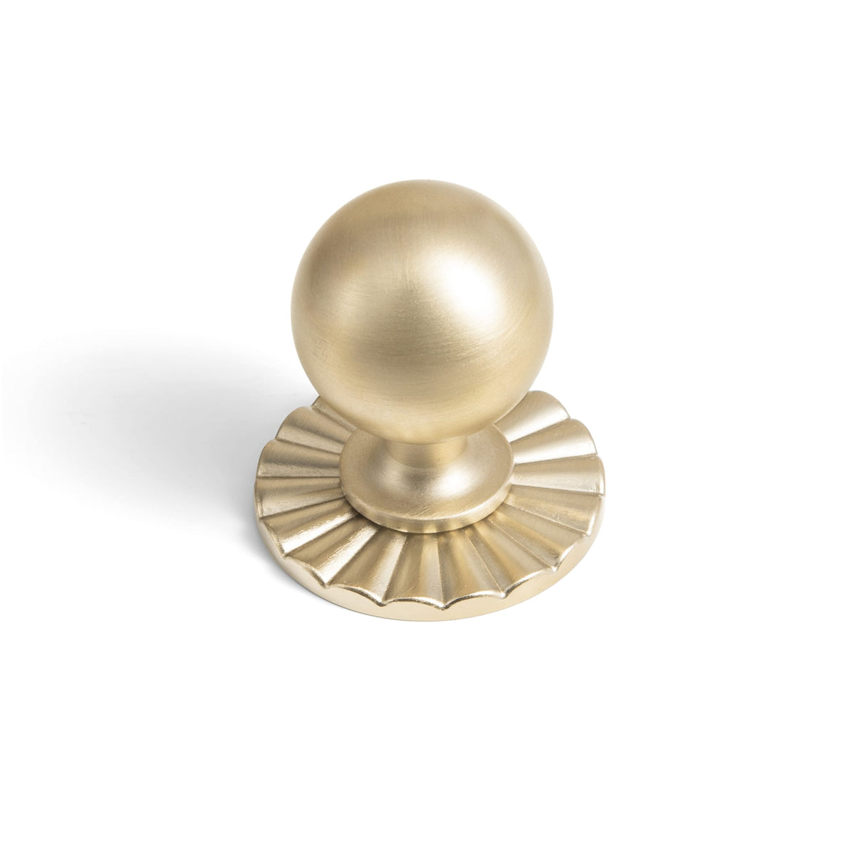 Goo-Ki Champagne Bronze / 2317 / 6 Pack Round Ball Cabinet Knobs, Solid Zinc Alloy Drawer Knobs with Multiple Optional Backplates for Kitchen Furniture Hardware