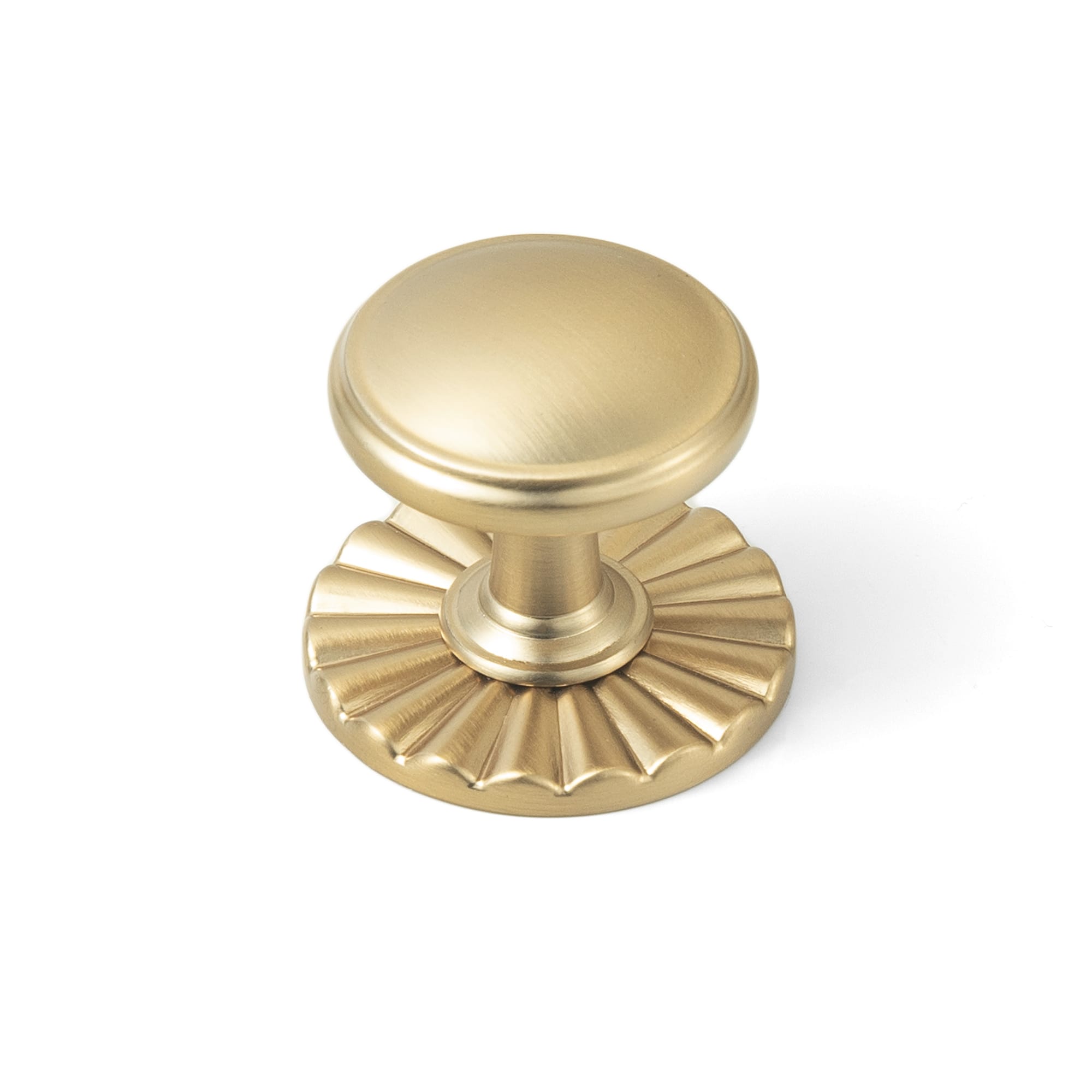 Goo-Ki Champagne Bronze / 2317 / 6 Pack Vintage Retro Bronze Drawer Knob Kitchen Hardware Single Hole Cabinet Knobs with Back Plate