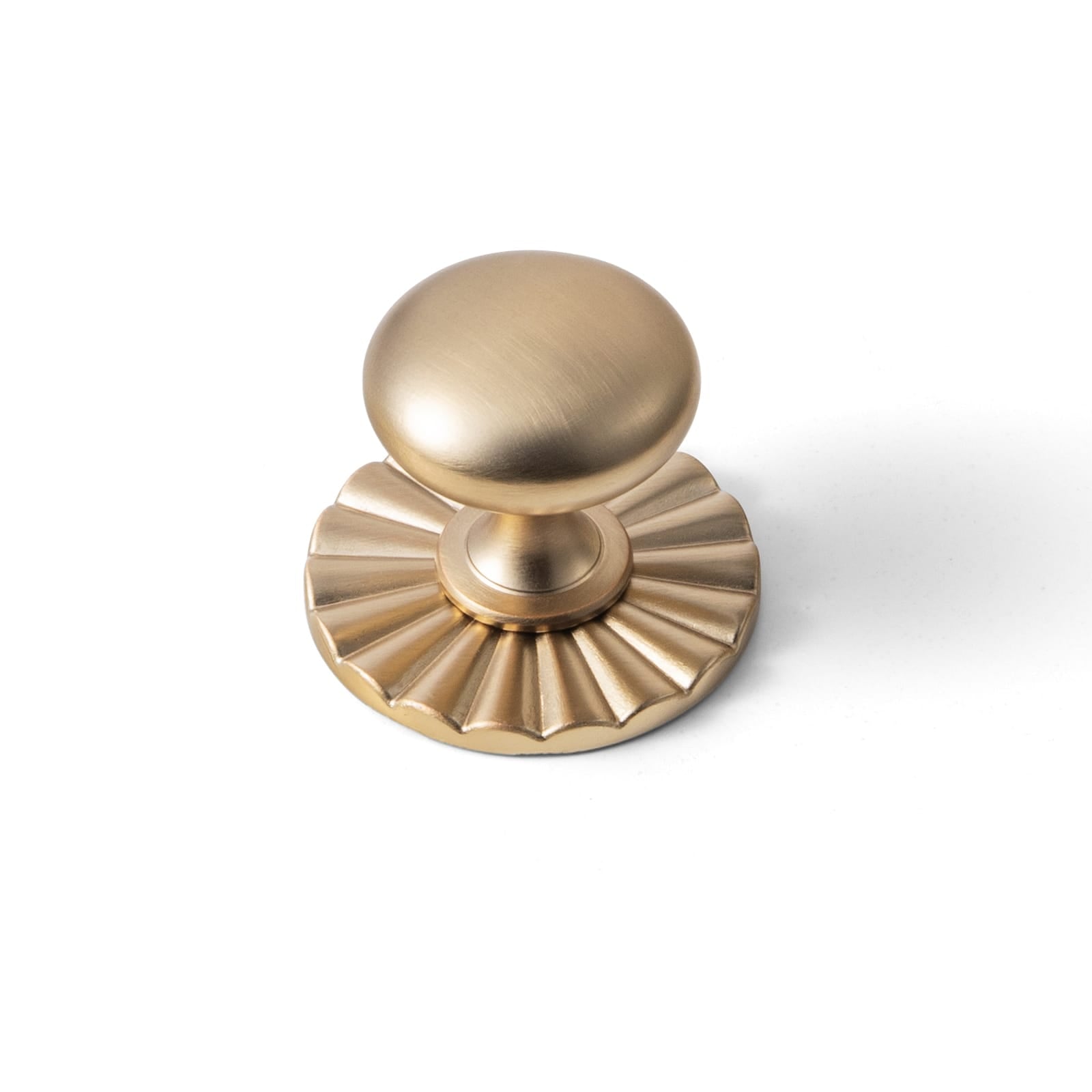 Goo-Ki Champagne Bronze / 2317 / Standard 6 Pack Antique Brass Zinc Alloy Cabinet Knob with Back Plate Single Hole Center Cabinet Hardware for Bedroom Kitchen