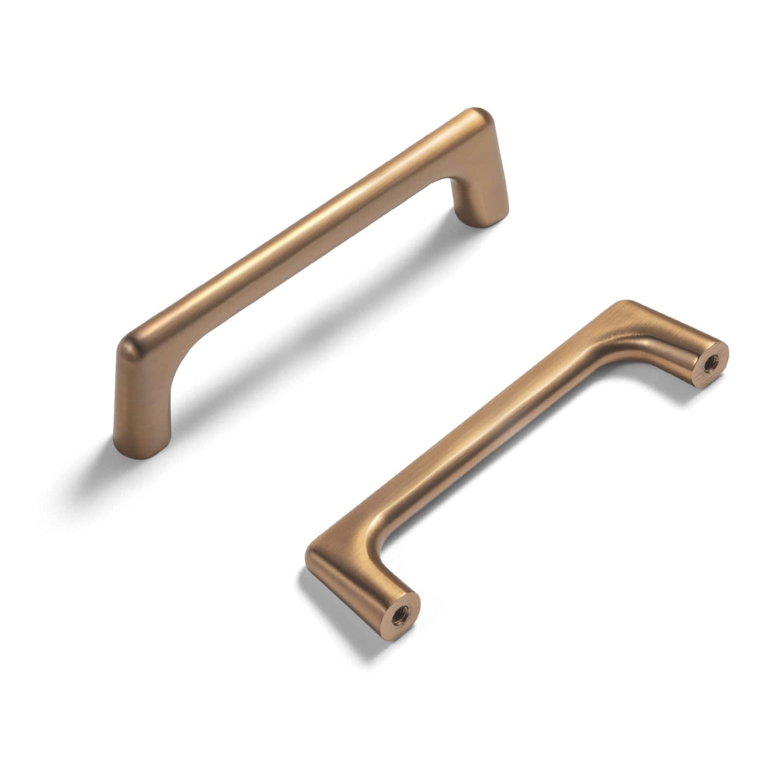 Goo-Ki Champagne Bronze / 3.78'' Hole Center / 6 Pack Modern Cabinet Pull Luxurious Drawer Wardrobe Pulls Kitchen