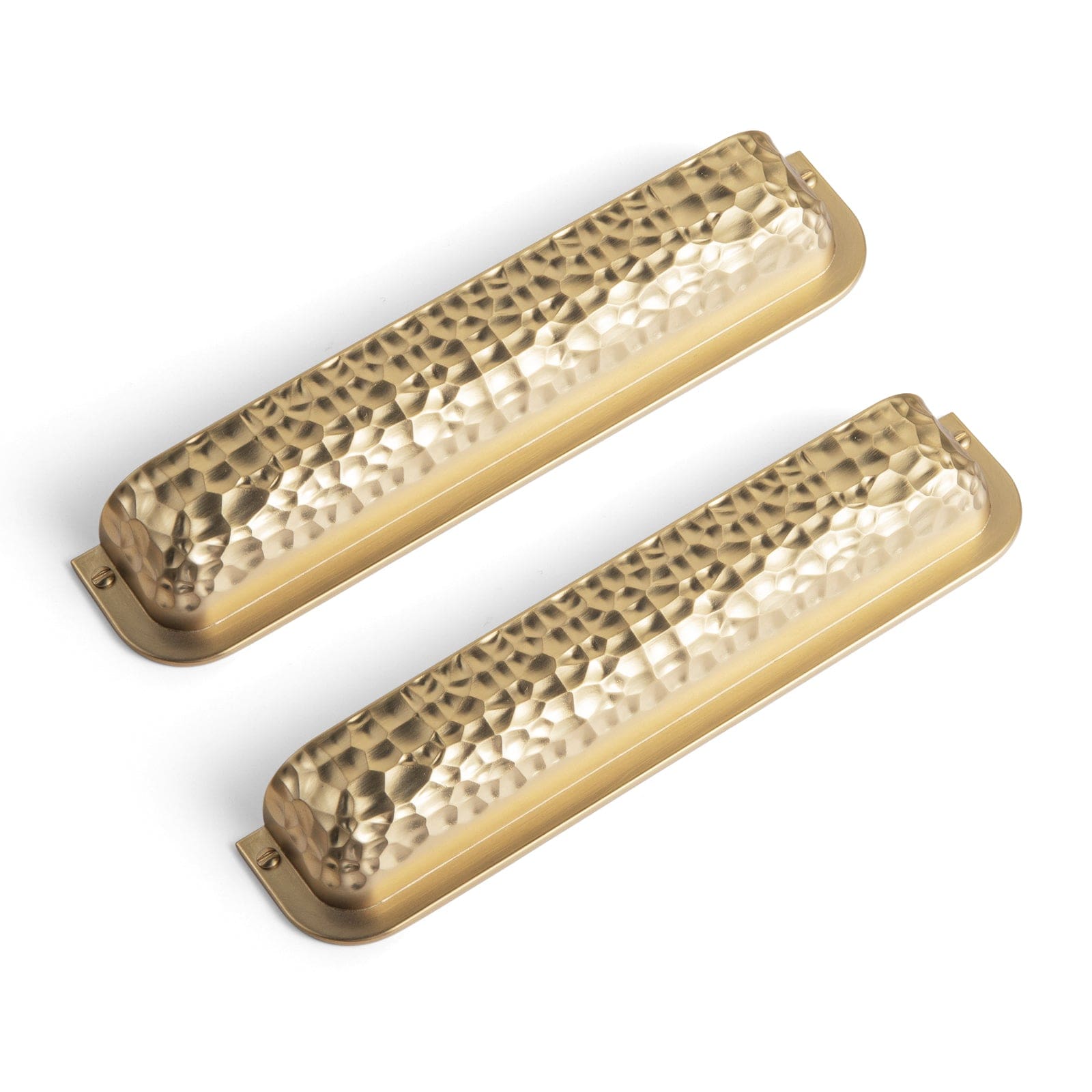 Goo-Ki Champagne Bronze / 5'' Hole Center / 6 Pack Hammered Zinc Alloy Cabinet Cup Pulls Retro Style Drawer Handles with Unique Pattern