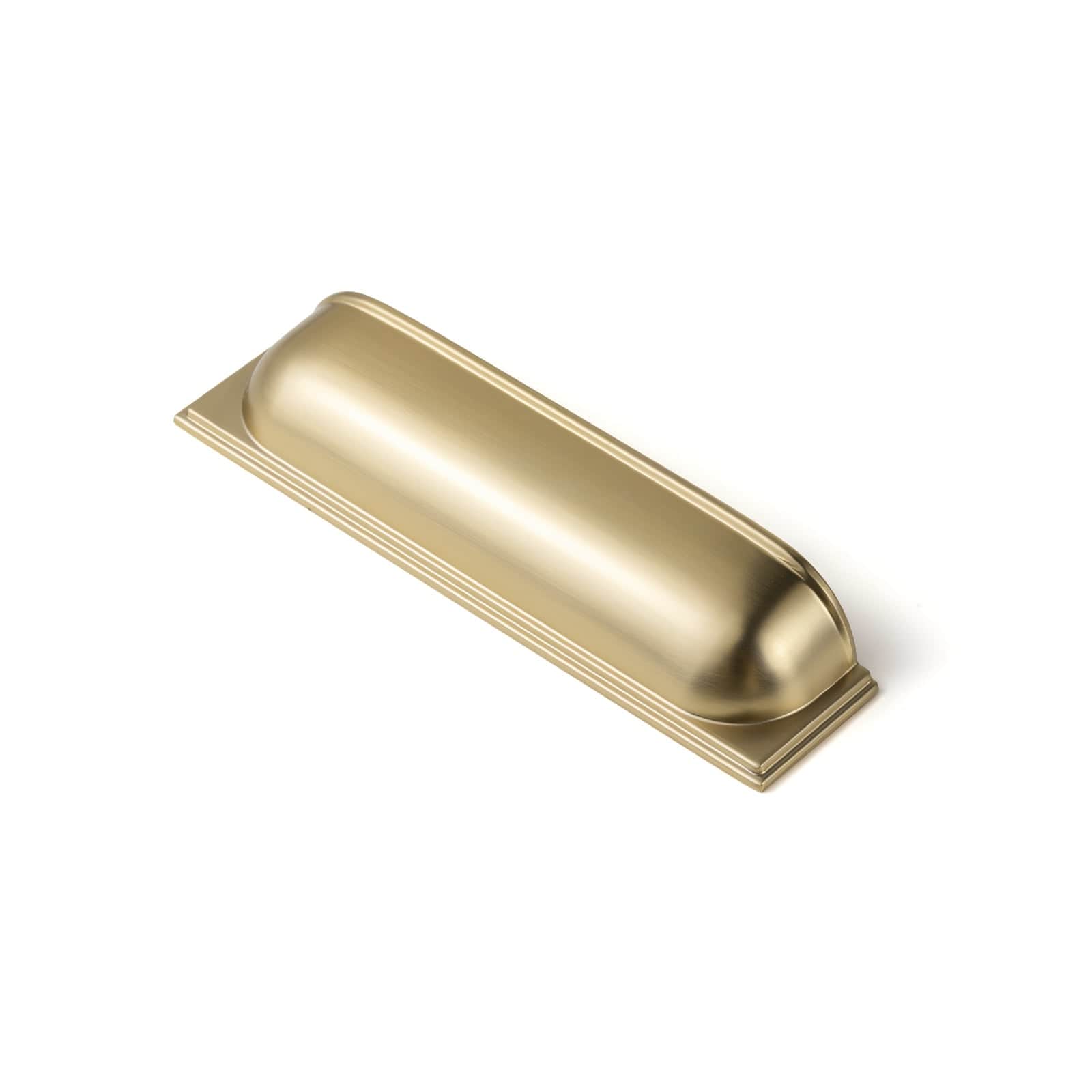 Goo-Ki Champagne Bronze / 5'' Hole Center / 6 Pack Sleek Curved Retro Cup Pulls Unique Arc - Shaped Drawer Handles Kitchen Hardware