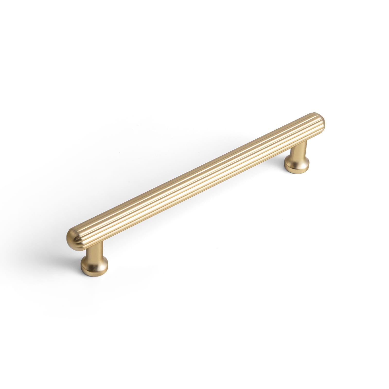 Goo-Ki Champagne Bronze / 5'' Hole Center / 6 Pack Vintage Fluted Cabinet Pull Handles Zinc Alloy Ribbed Drawer Bar Pull for Kitchen Cupboard Bathroom Vanity