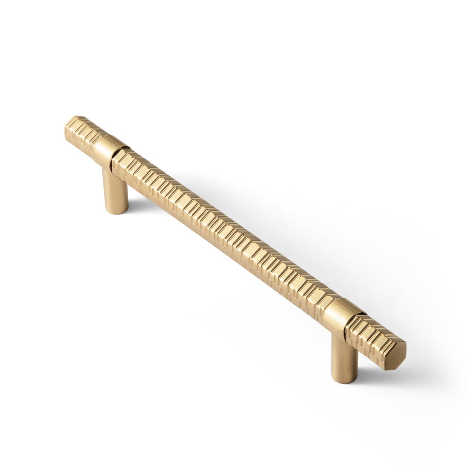 Goo-Ki Champagne Bronze / 5'' Hole Center / 6 Pack Vintage Kitchen Cabinet T-Bar Pulls Knurled Antique Cabinet Handles