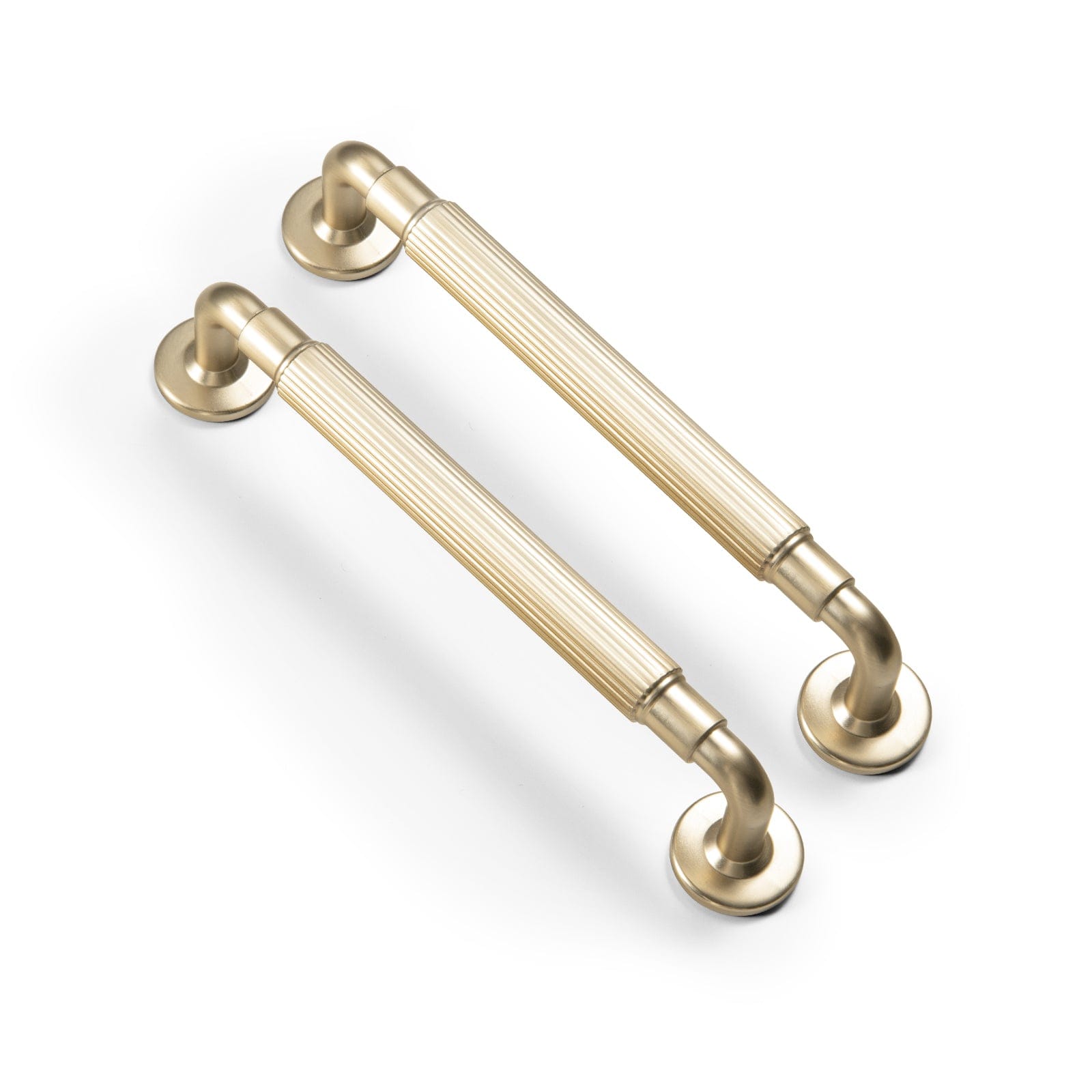 Goo-Ki Champagne Bronze / 5'' Hole Center / 6 Pack Vintage Textured Zinc Alloy Cabinet Pulls - Stylish Hardware for Kitchen Cabinets & Dresser Drawers