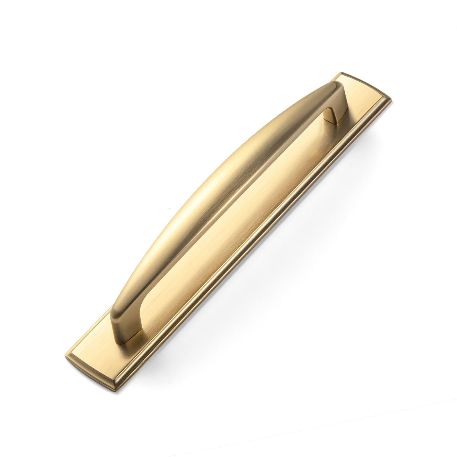 Goo-Ki Champagne Bronze / 5'' Hole Center with Back Plate G011 / 2 Pack Antique Brass Cabinet Handles Timeless Drawer Pulls for Classic Furniture Revival
