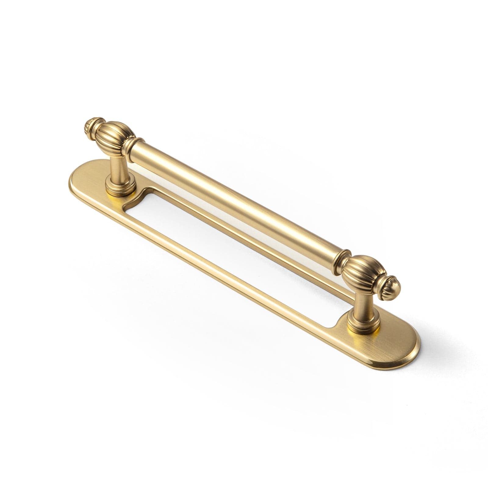 Goo-Ki Champagne Bronze / 5'' Hole Center with Back Plate G021 / 2 Pack Luxury Decorative Antique Brass Cabinet Handles Stylish Accents for Modern Cabinet Design