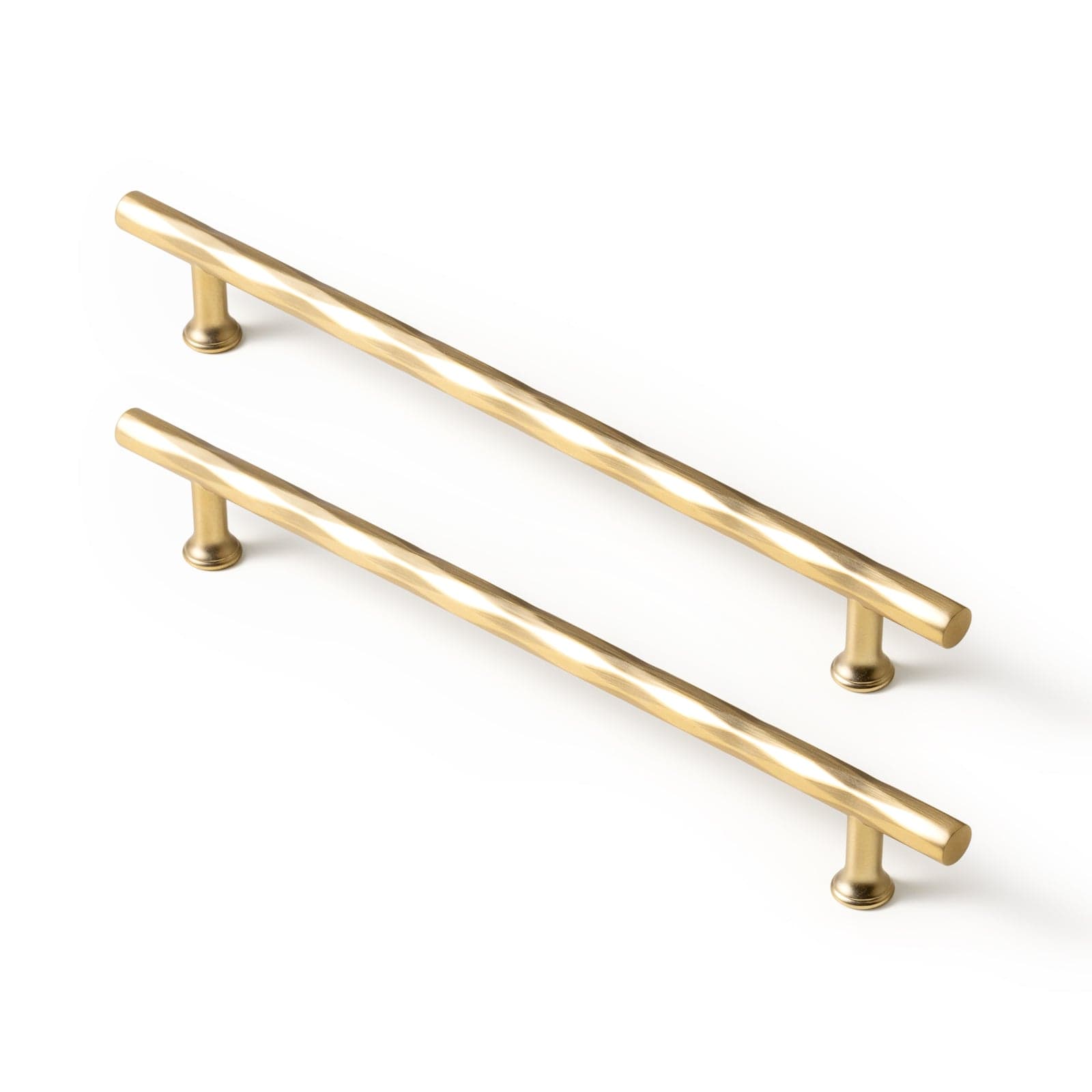 Goo-Ki Champagne Bronze / 7.6'' Hole Center / 6 Pack Vintage Brass Zinc Alloy Twisted Texture Cabinet Pulls - Kitchen Cupboard Dresser Handles