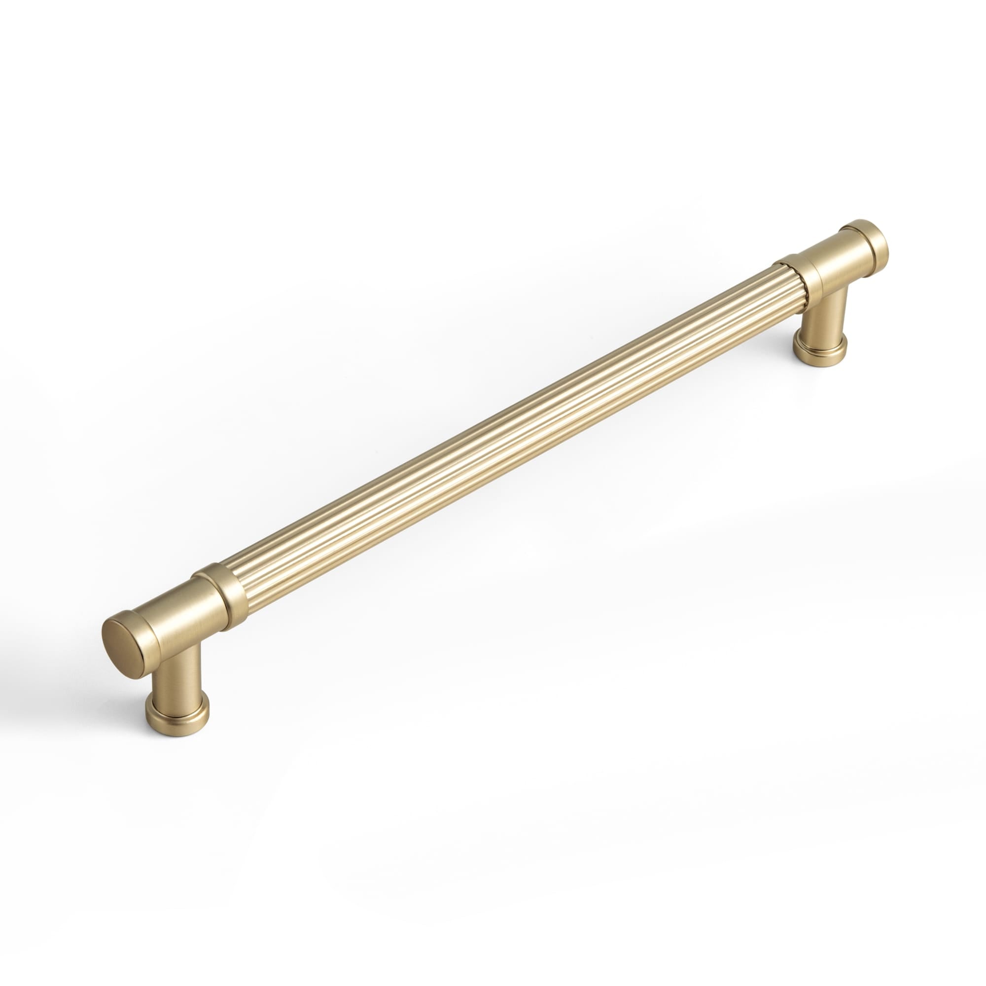 Goo-Ki Champagne Bronze / 7.6'' Hole Center / 6 Pack Vintage Fluted Vintage Cabinet Pulls Textured Vertical Striped Bar Pulls for Kitchen Cabinets
