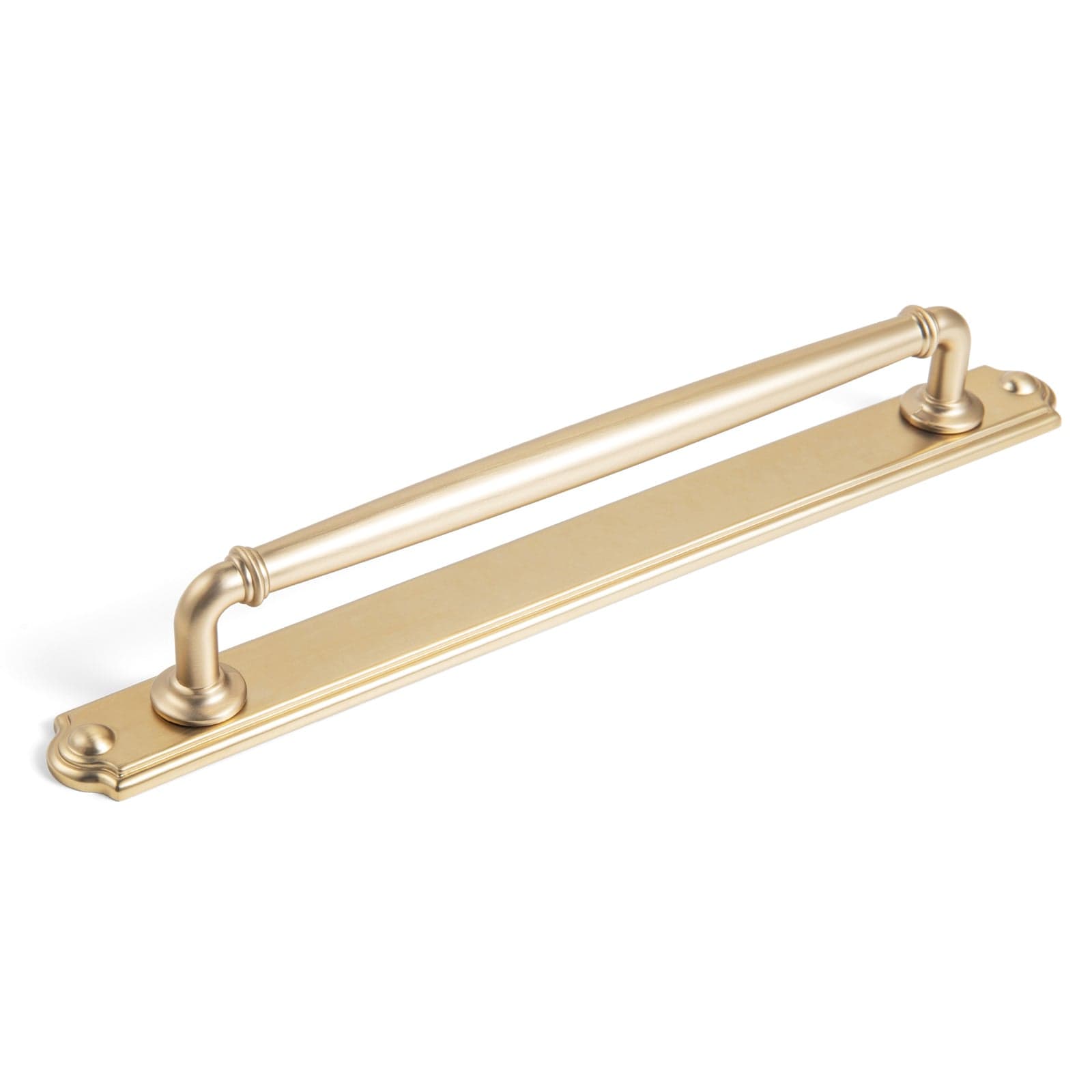 Goo-Ki Champagne Bronze / 7.6'' Hole Center with Back Plate C / 2 Pack Decorative Cabinet Pulls with Eye-Catching Geometric & Curved Silhouettes