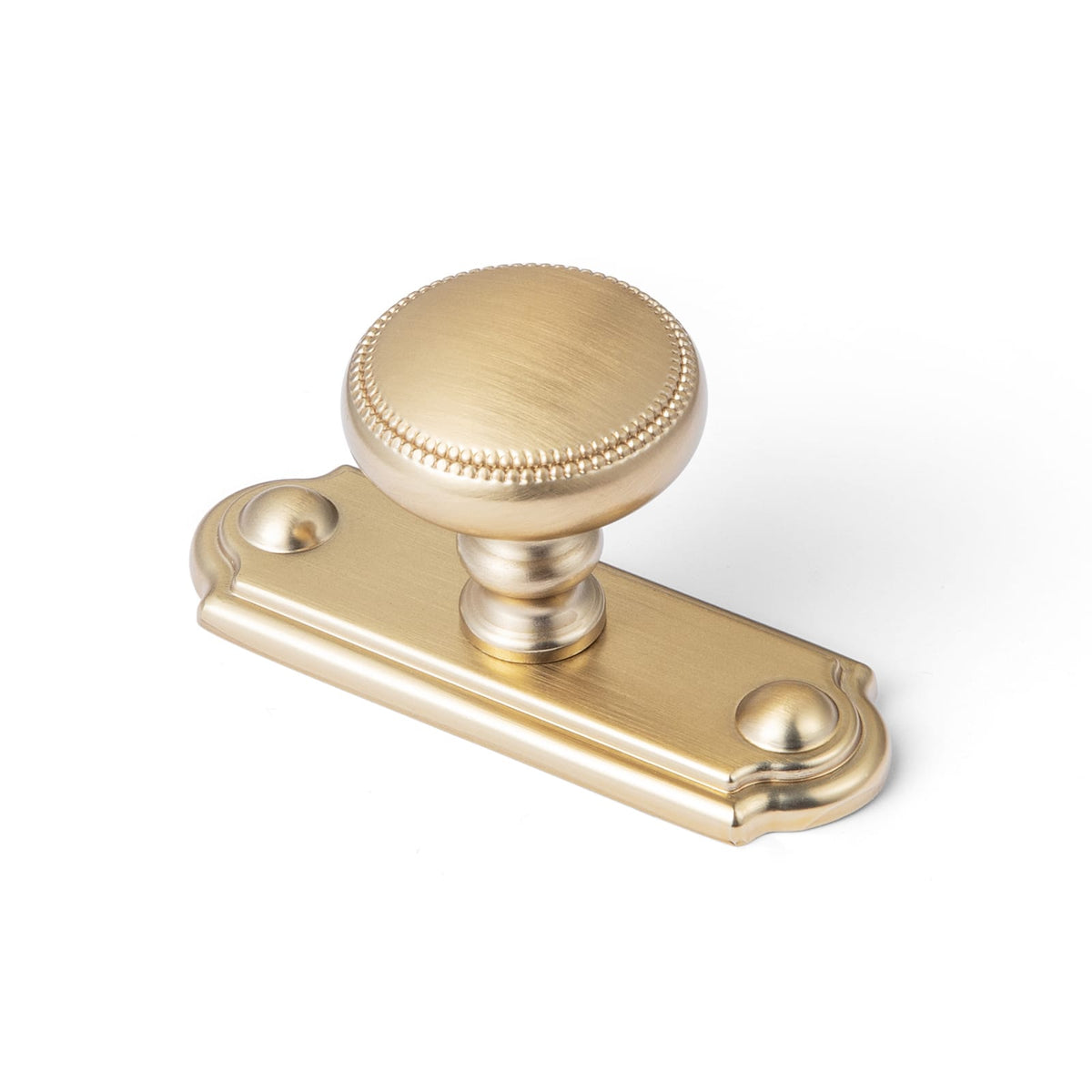 Goo-Ki Champagne Bronze / C / 6 Pack Classic Zinc Alloy Cabinet Knobs with Beaded Edge Vintage Style Drawer Hardware