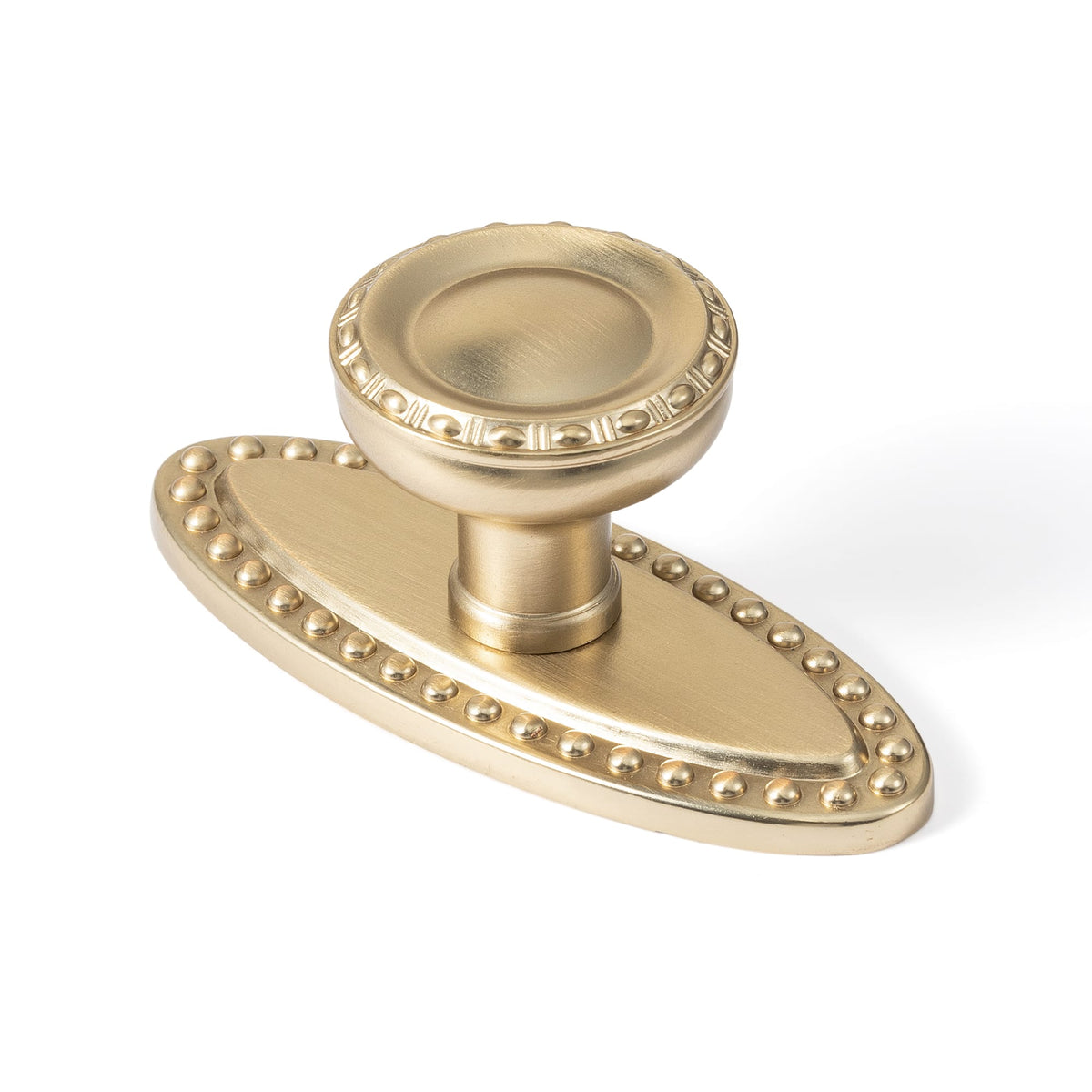 Goo-Ki Champagne Bronze / D / 6 Pack Classic Round Cabinet Knobs Elegant Decorative Drawer Knobs with Ornate Edging