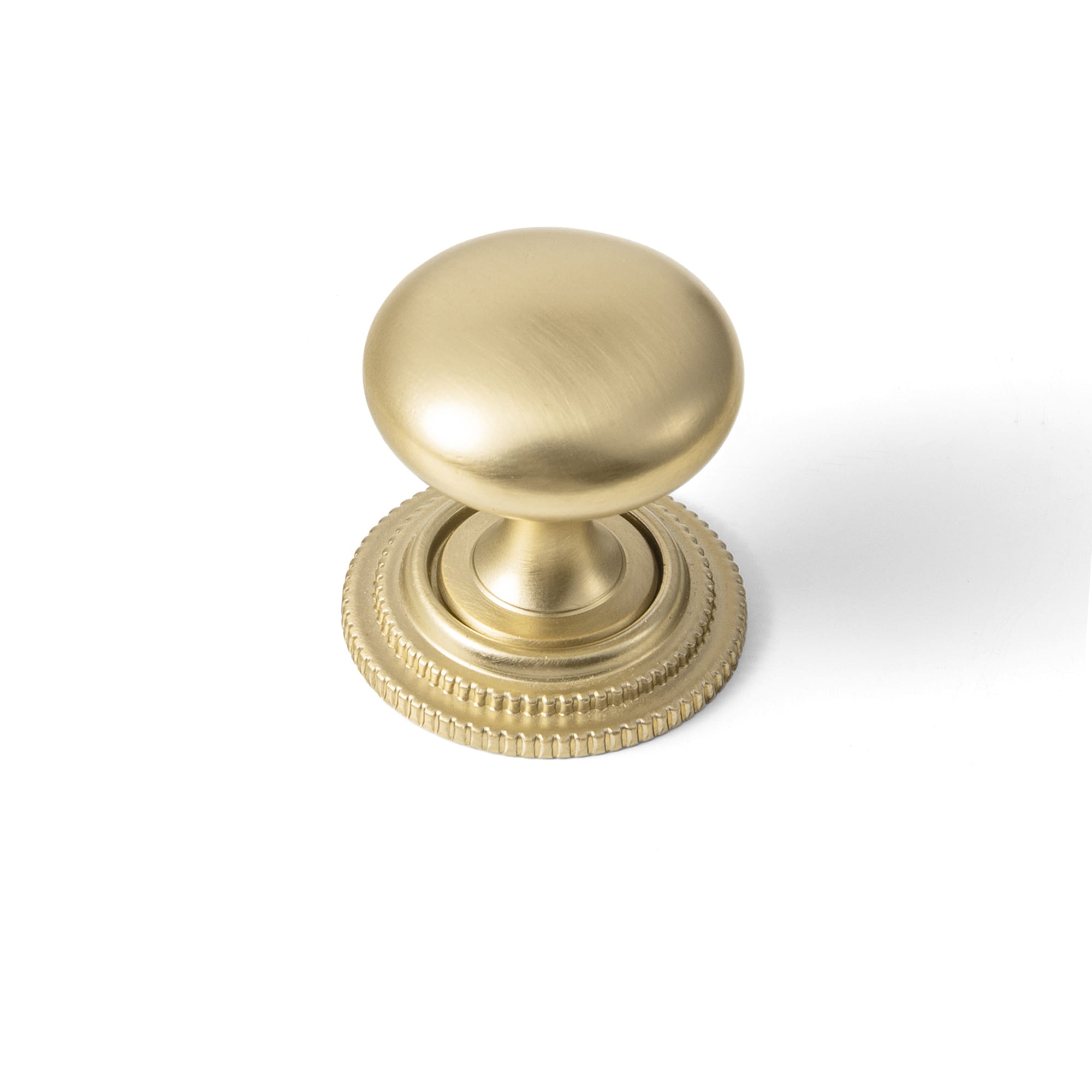 Goo-Ki Champagne Bronze / E32 / Standard 6 Pack Antique Brass Zinc Alloy Cabinet Knob with Back Plate Single Hole Center Cabinet Hardware for Bedroom Kitchen