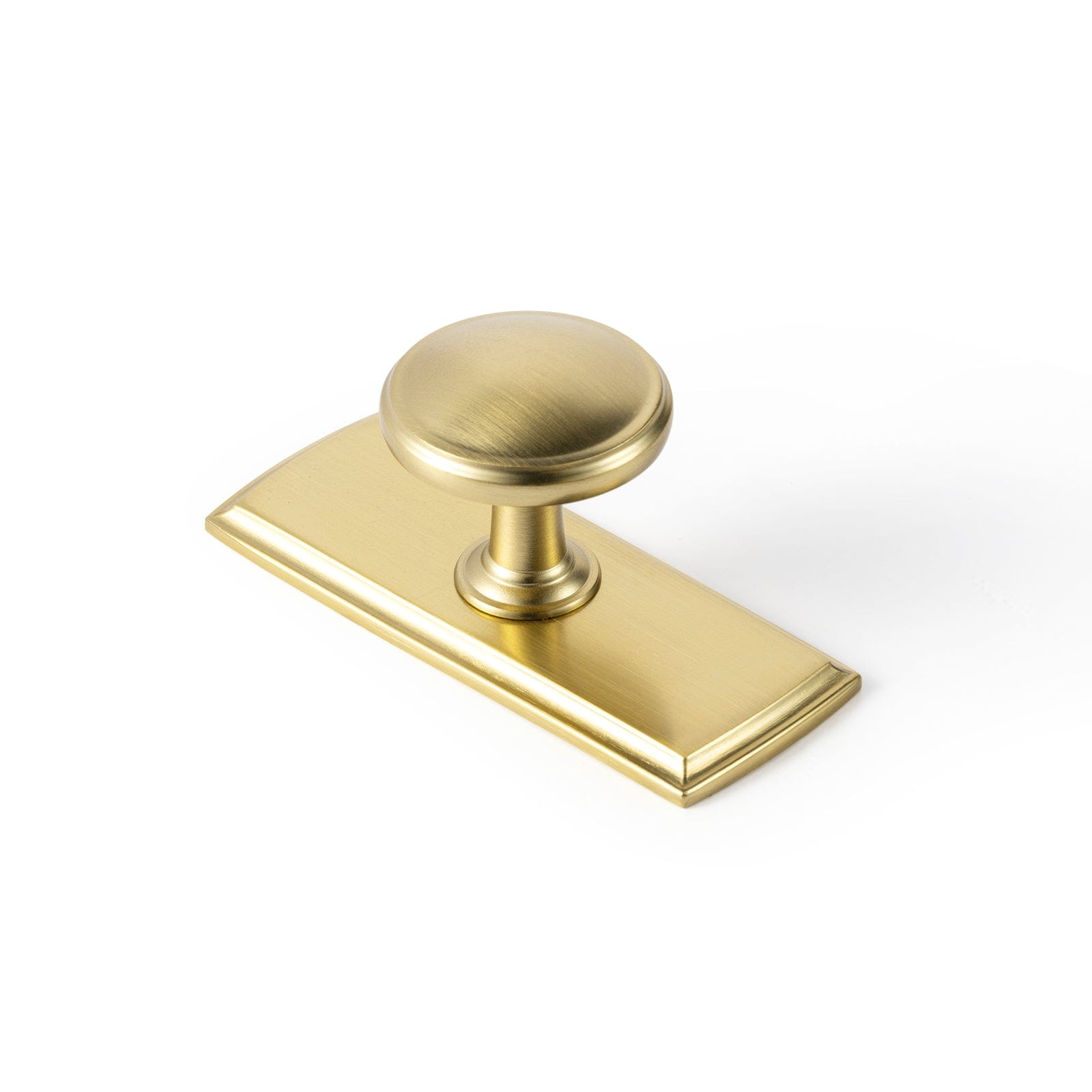 Goo-Ki Champagne Bronze / G011 / 6 Pack Vintage Retro Bronze Drawer Knob Kitchen Hardware Single Hole Cabinet Knobs with Back Plate