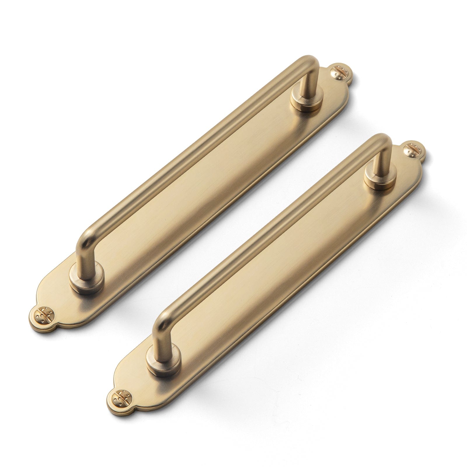 Goo-Ki Champagne Bronze / G013 / 5'' Hole Center 2 Pack Cabinet Bar Pulls with Back Plate Vintage Drawer Handles Home Improvement Hardware
